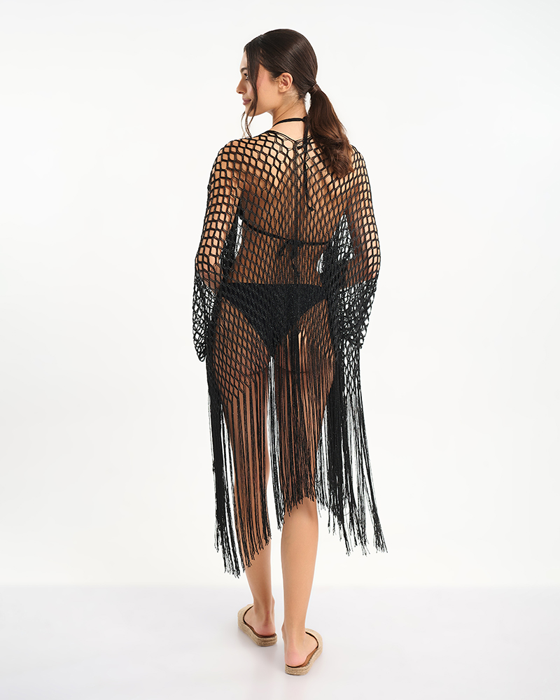 Κιμονό BLE Διάτρητο Με Κρόσια φωτογραφία