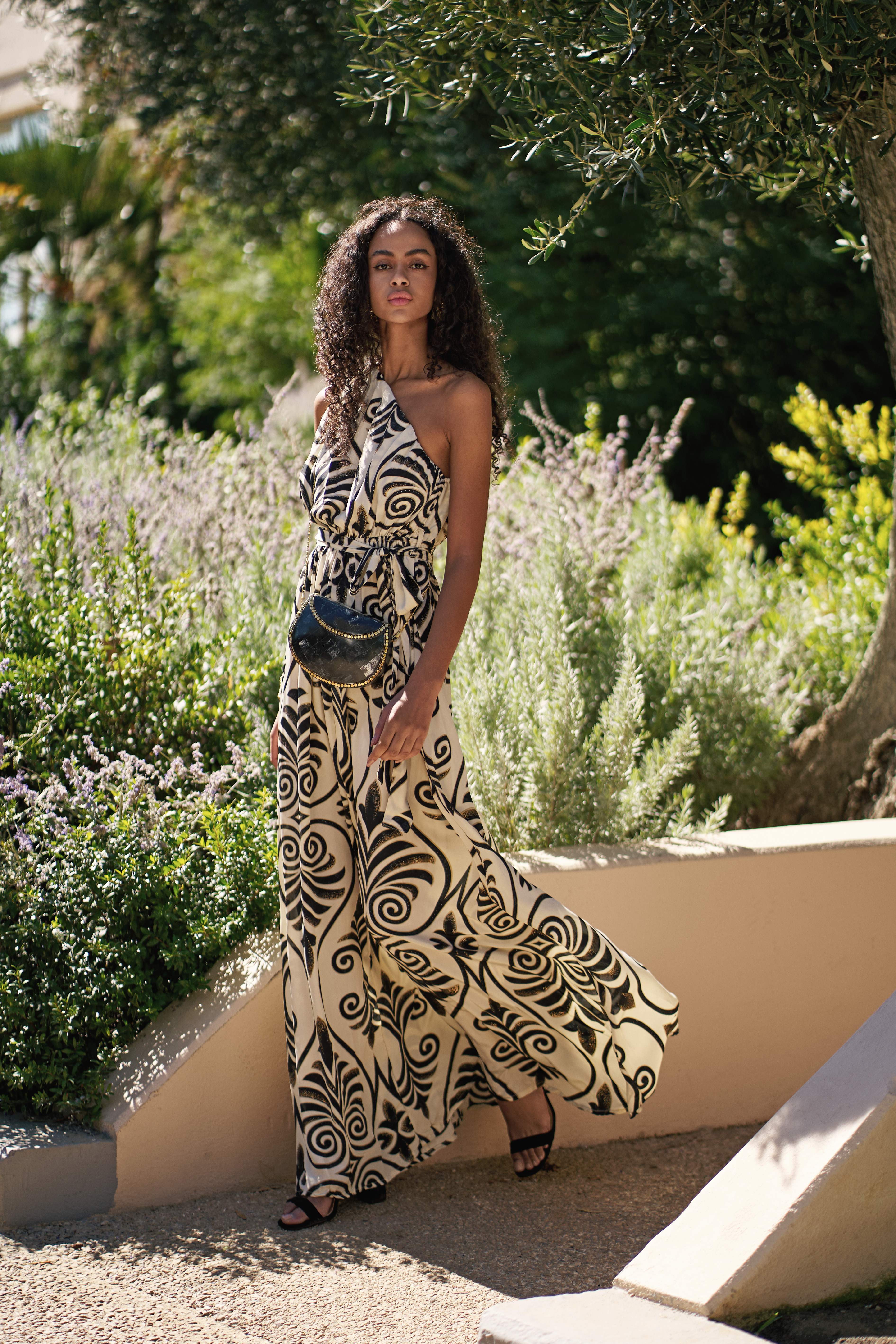 Φόρεμα BLE Maxi One Shoulder