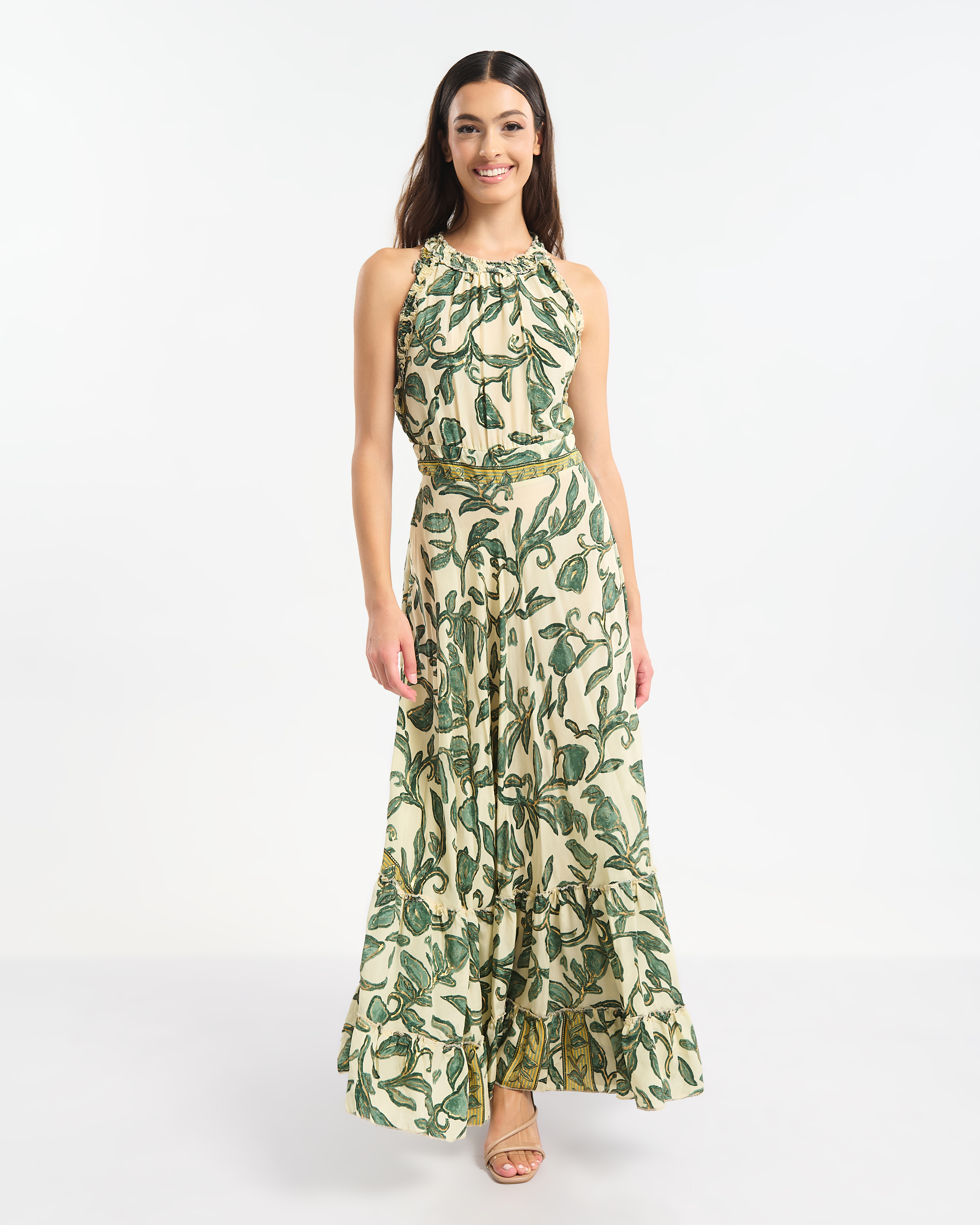 Φόρεμα BLE Maxi Με Floral Print