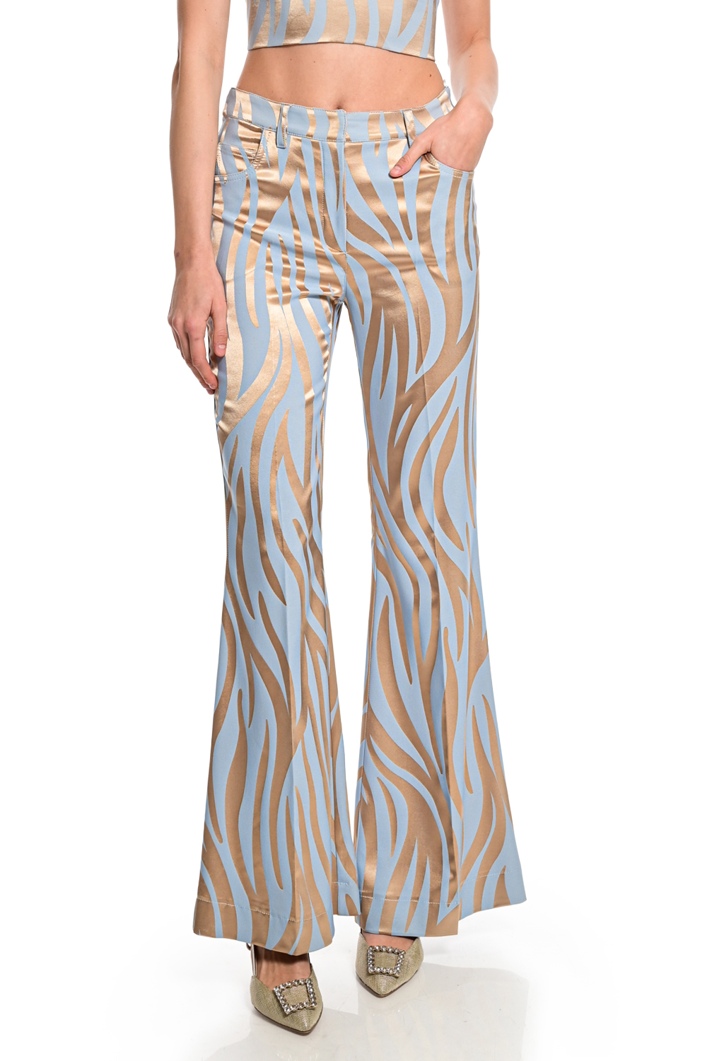 Παντελόνι WECOSS Satin Με Print