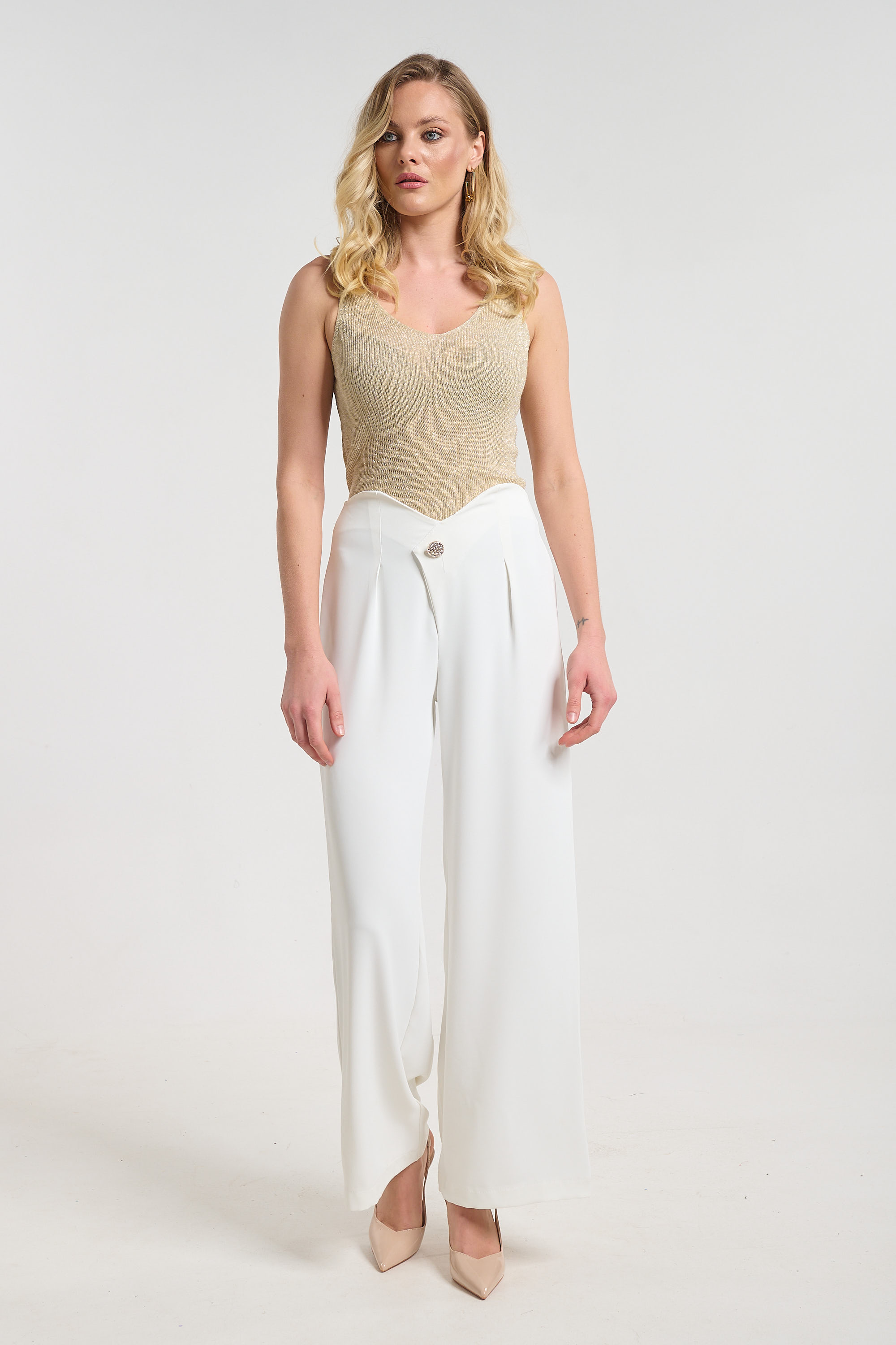 Παντελόνα Ψηλόμεση Με Διακοσμητικό Κουμπί Kellys φωτογραφία