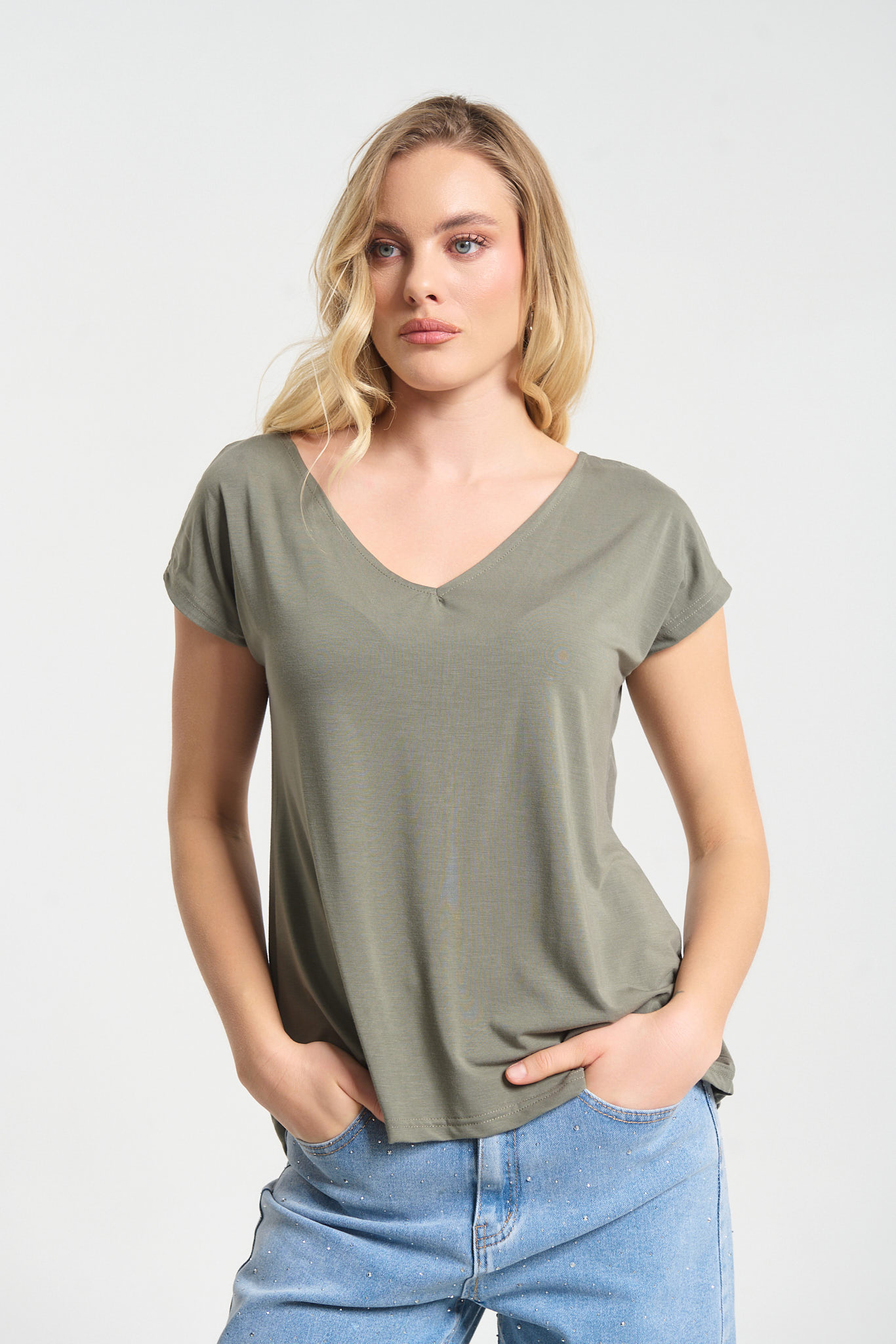 Μπλούζα Με V Λαιμόκοψη & Διακοσμητική Πλάτη Kellys