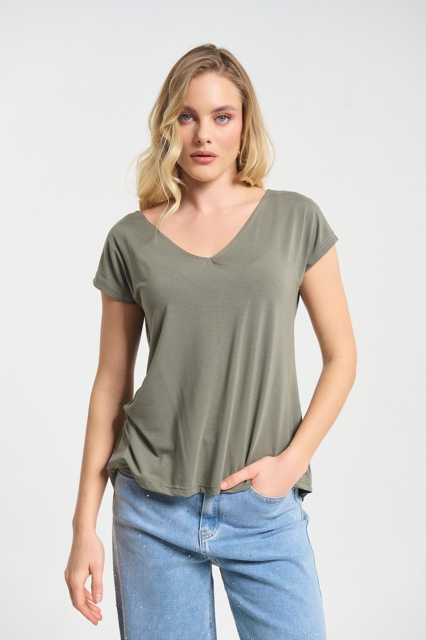 Μπλούζα Με V Λαιμόκοψη & Διακοσμητική Πλάτη Kellys