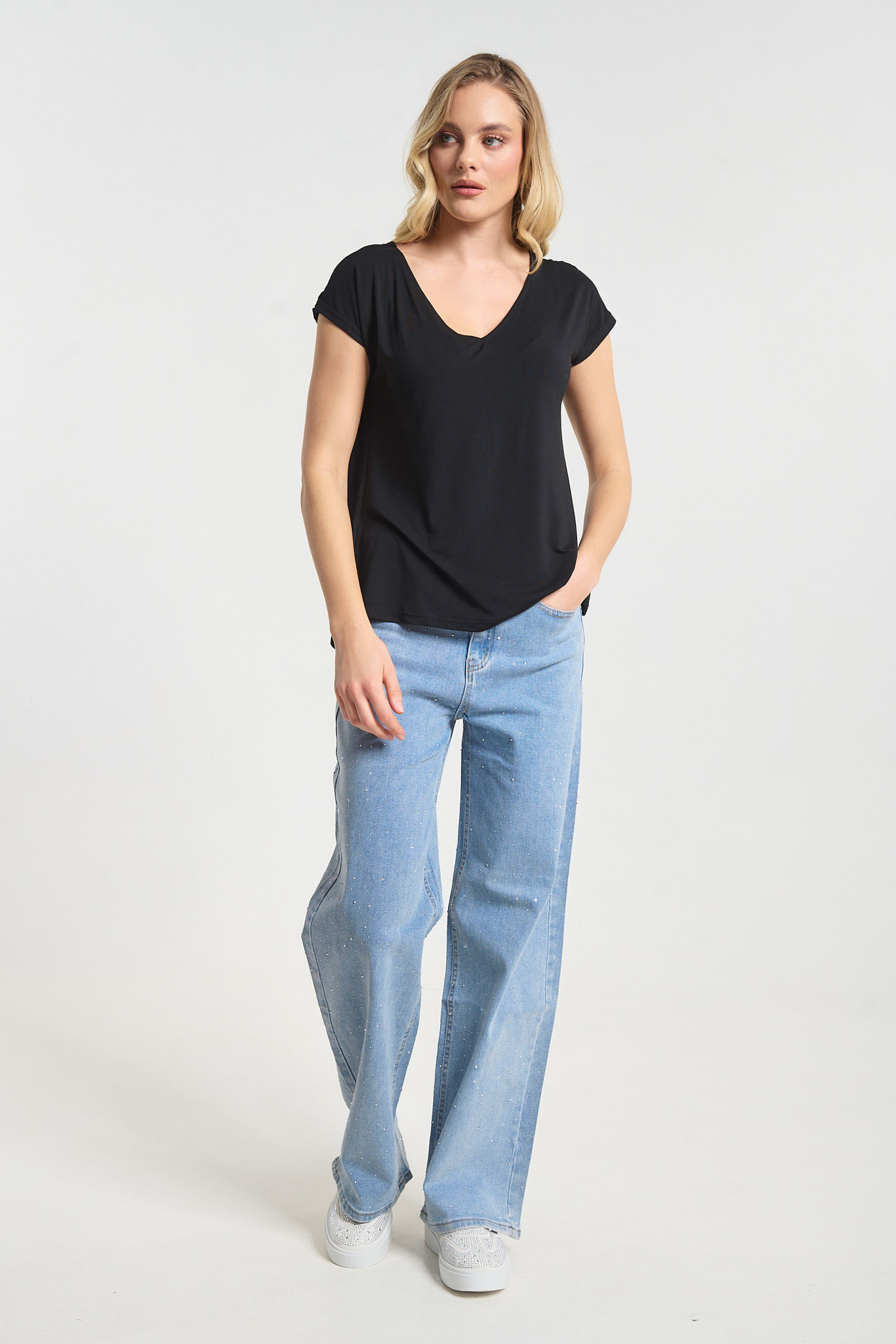 Μπλούζα Με V Λαιμόκοψη & Διακοσμητική Πλάτη Kellys φωτογραφία