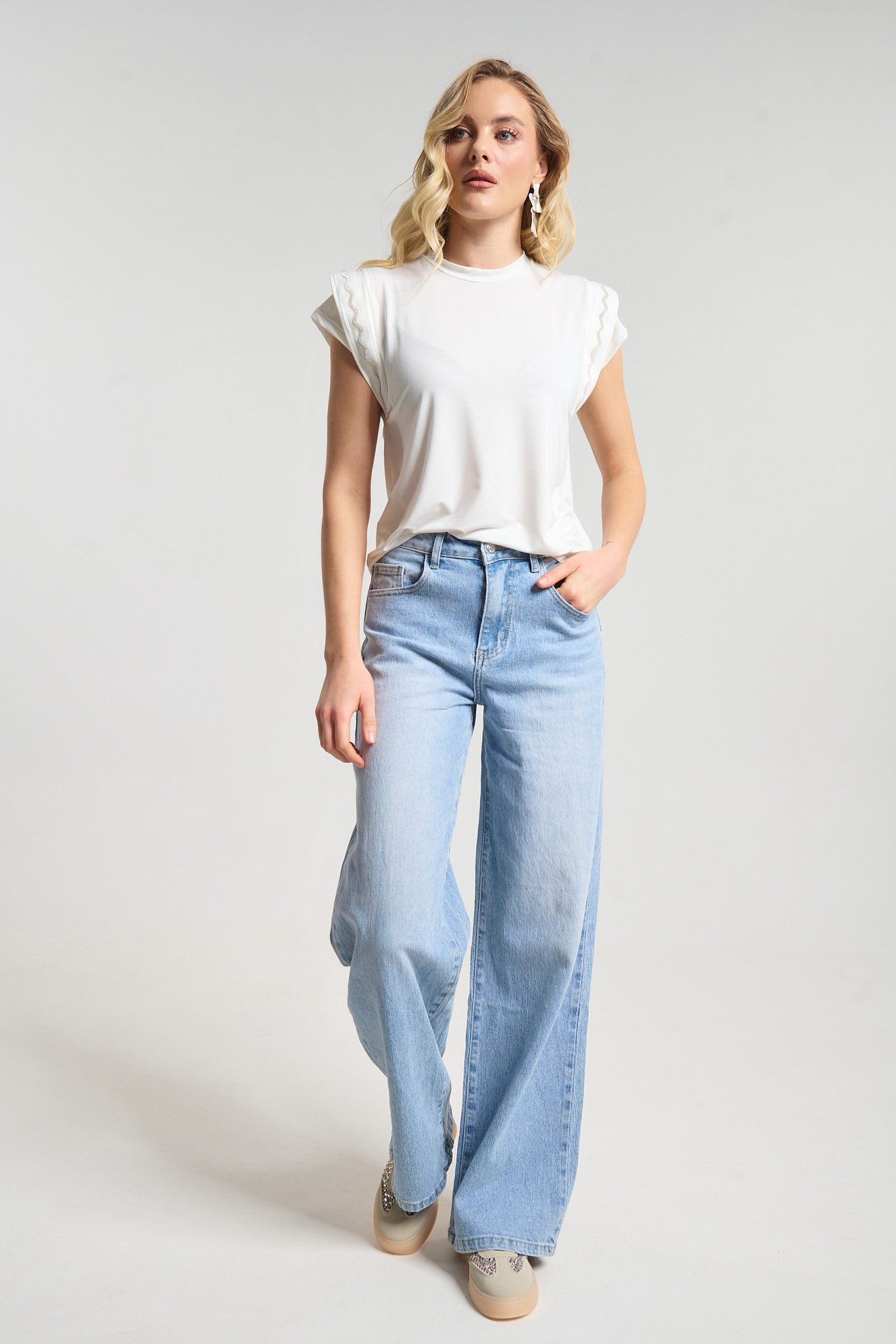 Μπλούζα Kellys Με Διακοσμητική Τρέσα Στα Μανίκια φωτογραφία