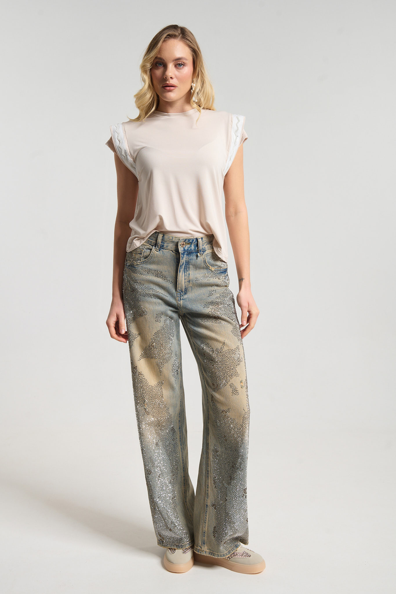 Μπλούζα Kellys Με Διακοσμητική Τρέσα Στα Μανίκια φωτογραφία