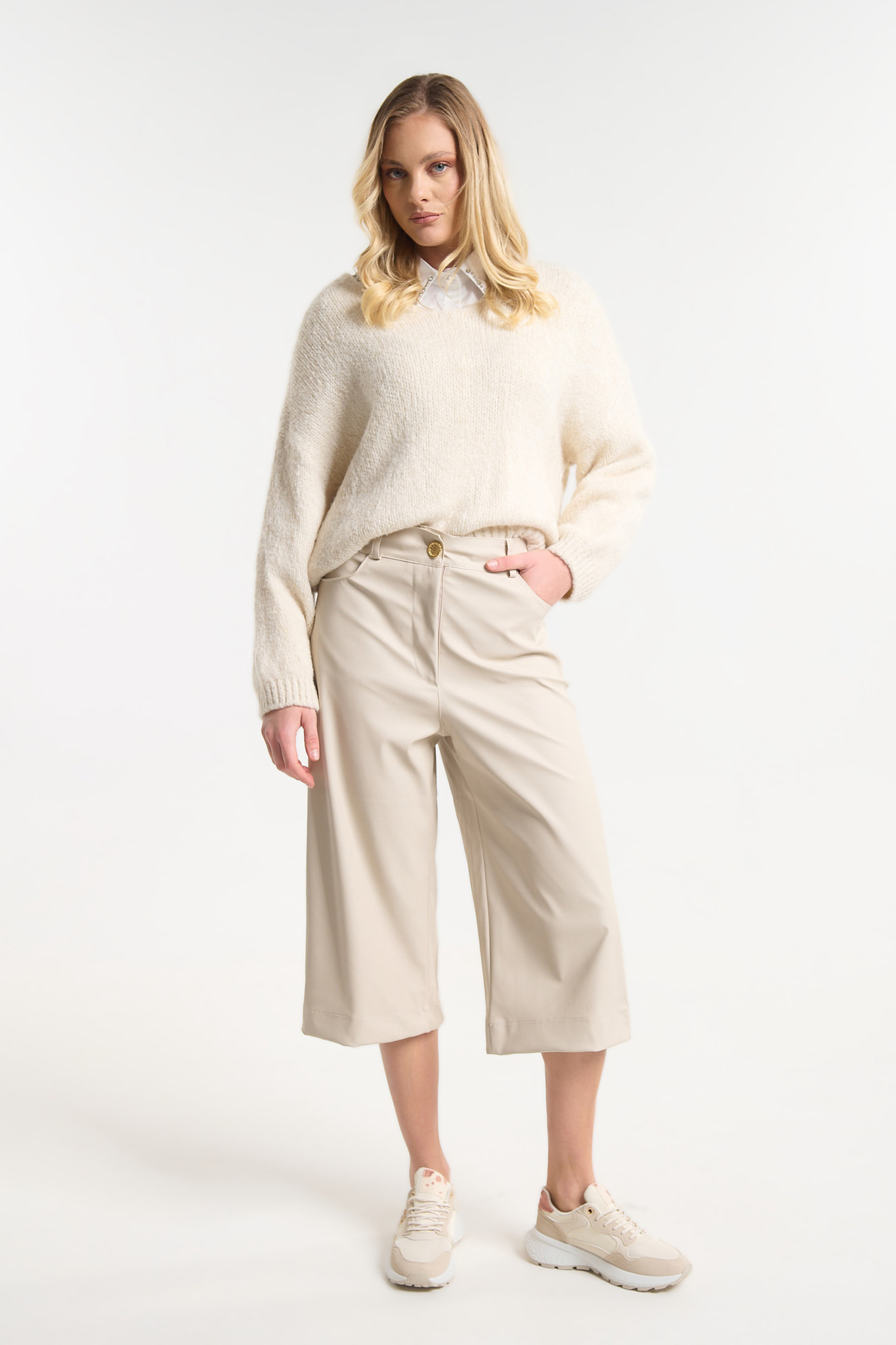 Παντελόνι Δερματίνη Ψηλόμεσο Με Κουμπί Kellys φωτογραφία