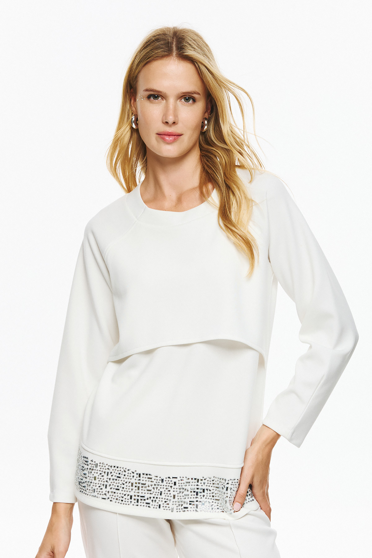 Φούτερ Μπλούζα Με Τελείωμα Στρας CINDERELLA