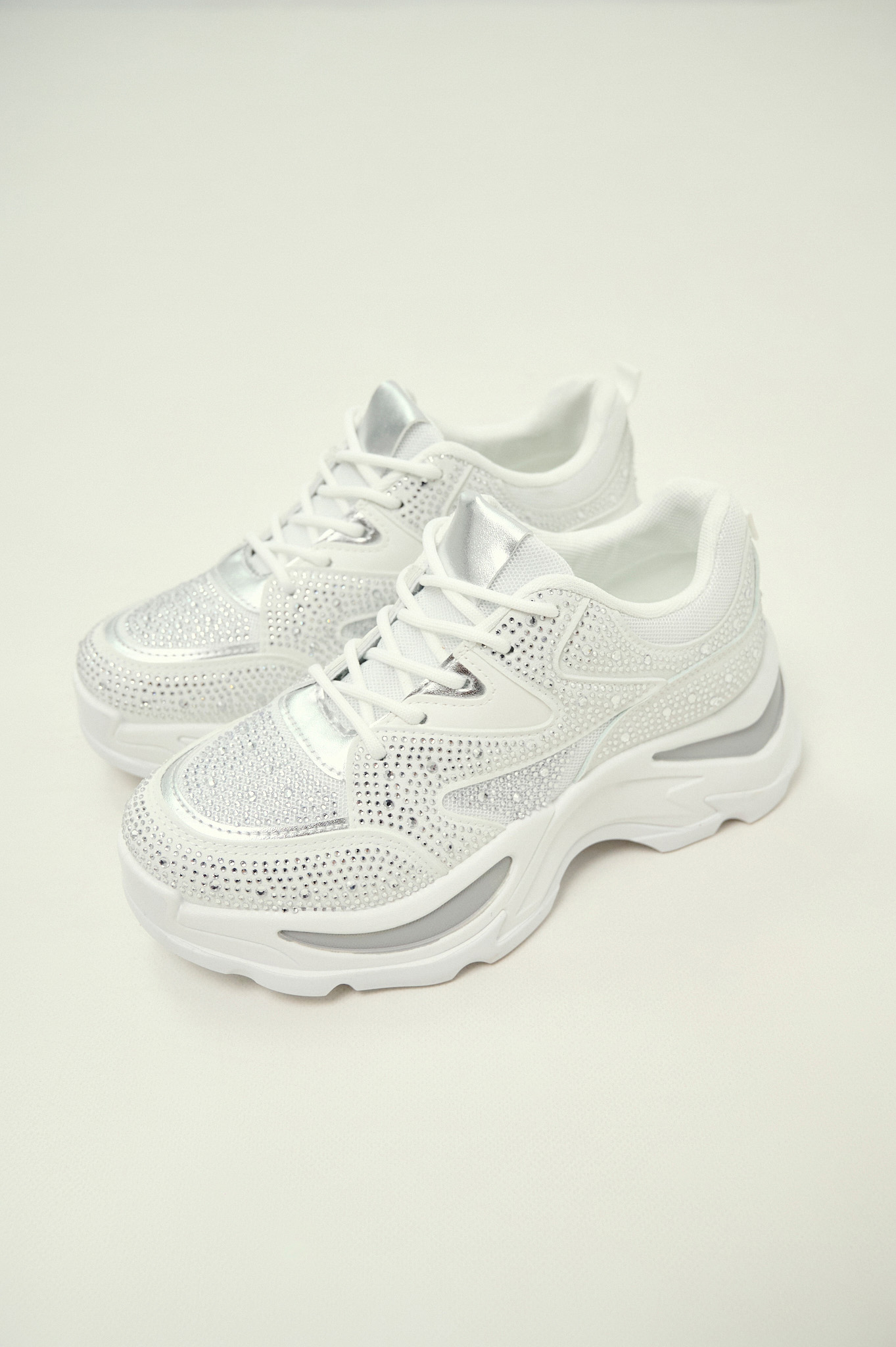 Sneakers Chunky Με Στρας