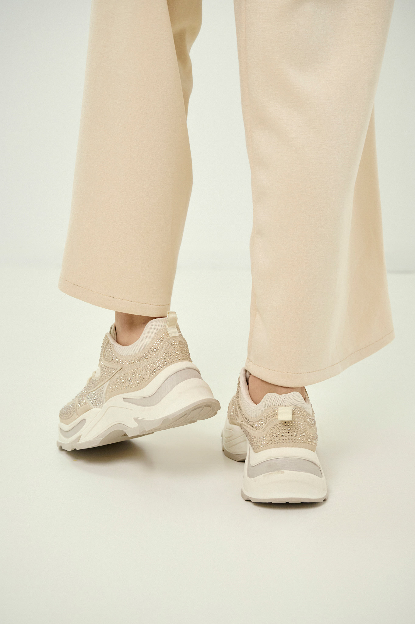 Sneakers Chunky Με Στρας φωτογραφία