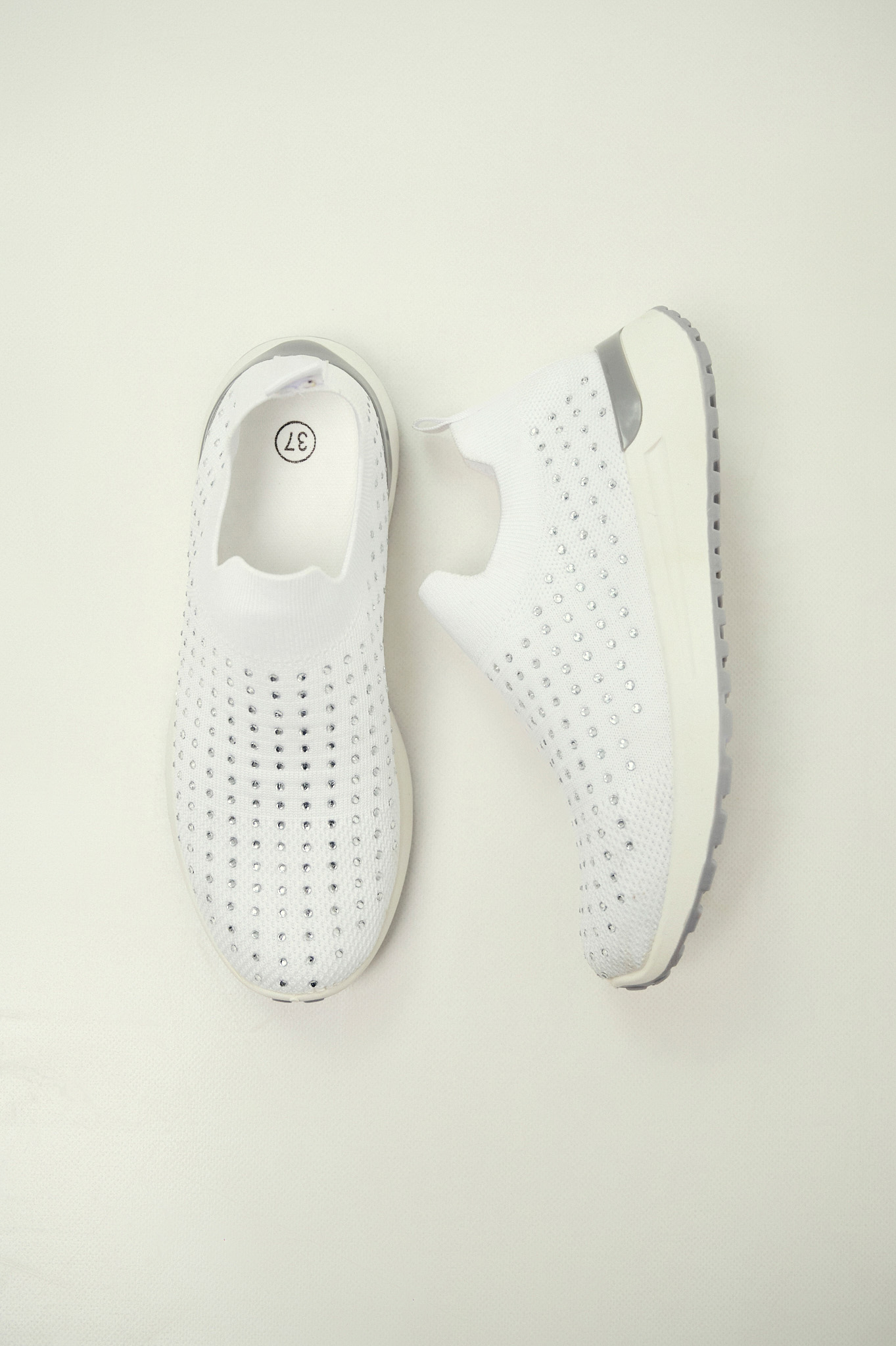 Αθλητικά Knit Slip-On Με Στρας