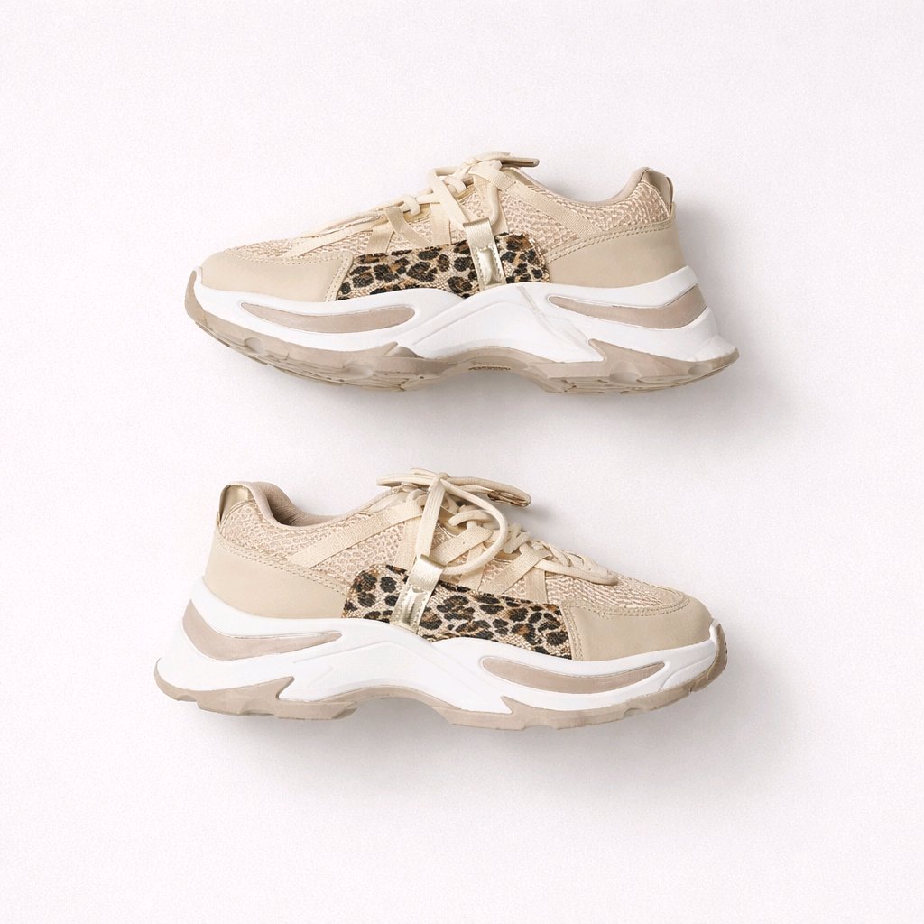 Sneakers Chunky Με Leopard Λεπτομέρειες
