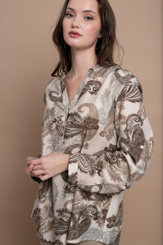 Μπλούζα/Πουκαμίσα Με Λαχούρια OPEN φωτογραφία