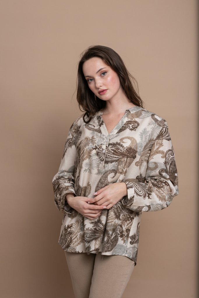 Μπλούζα/Πουκαμίσα Με Λαχούρια OPEN φωτογραφία