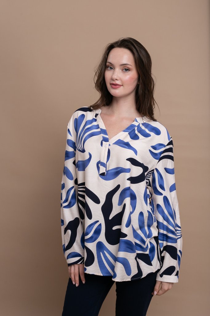 Πουκαμίσα Με Σχέδιο Loose Fit OPEN φωτογραφία