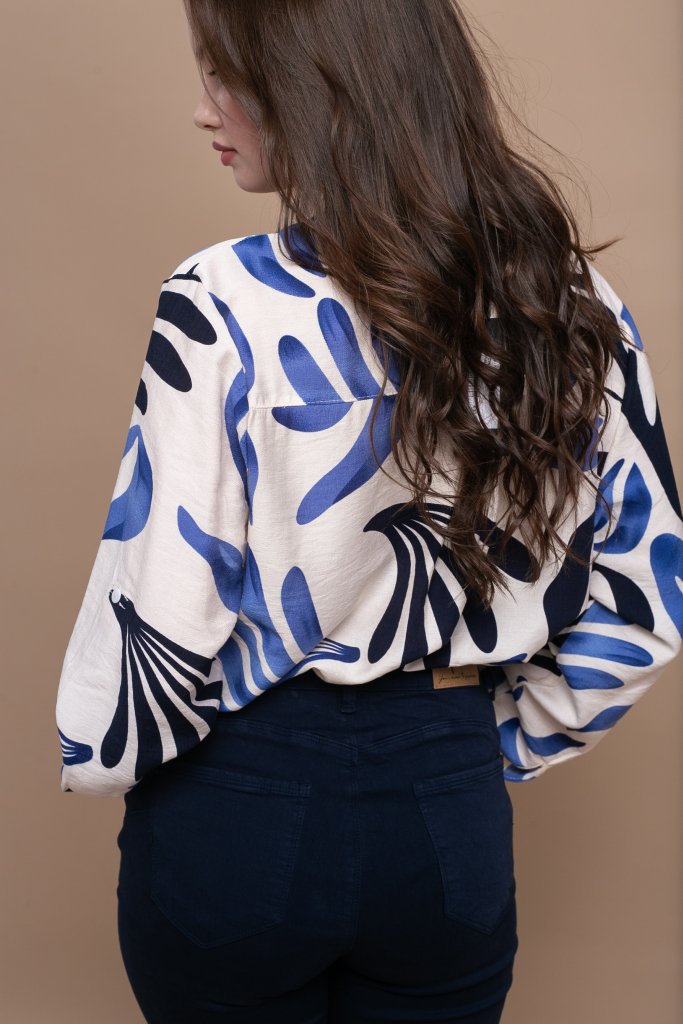 Πουκαμίσα Με Σχέδιο Loose Fit OPEN φωτογραφία