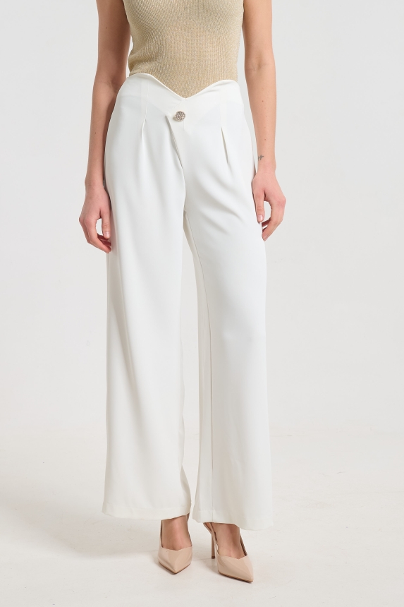 Παντελόνα Ψηλόμεση Με Διακοσμητικό Κουμπί Kellys