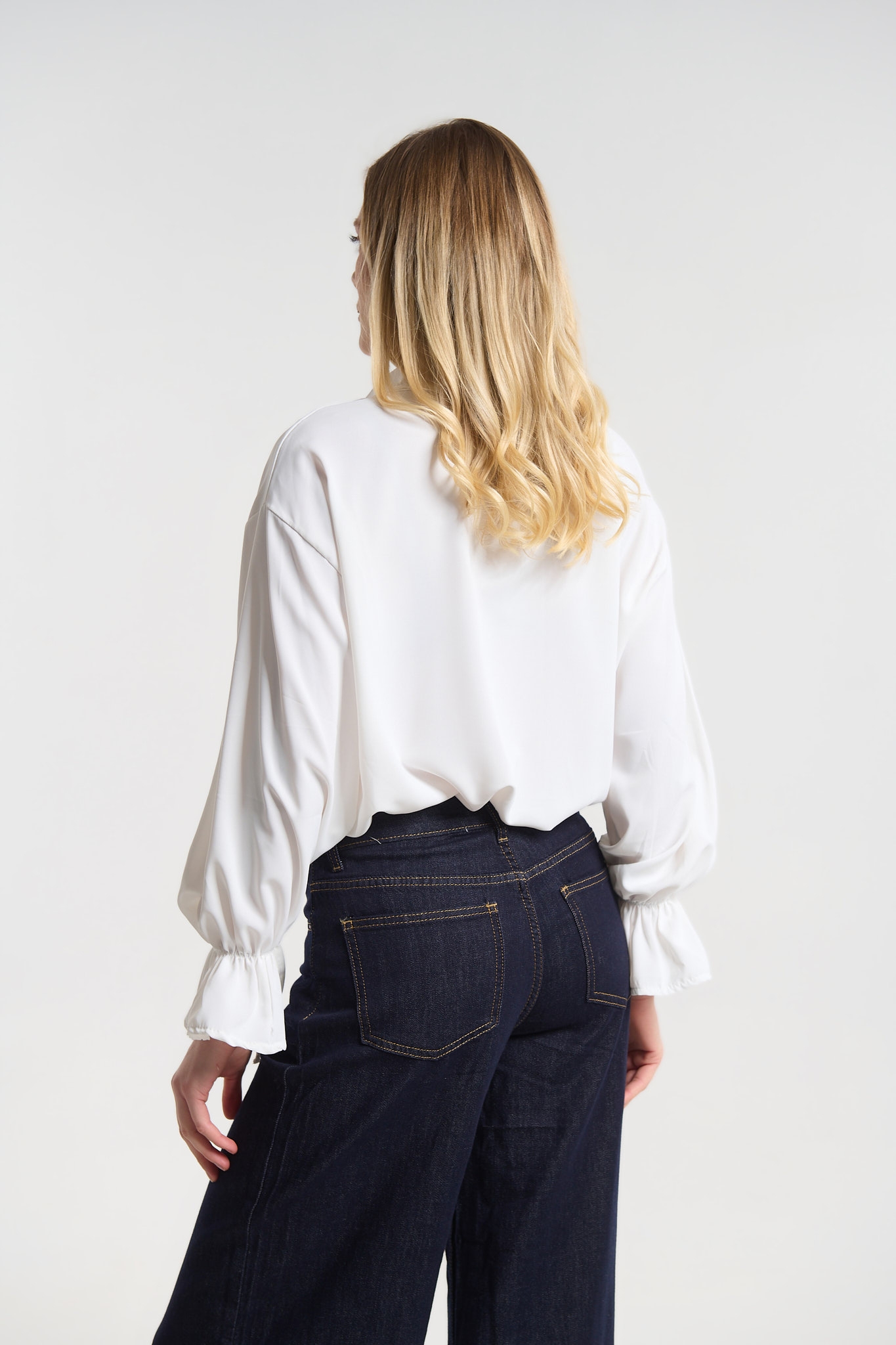 Πουκάμισο Με Χρυσά Διακοσμητικά & Balloon Μανίκια