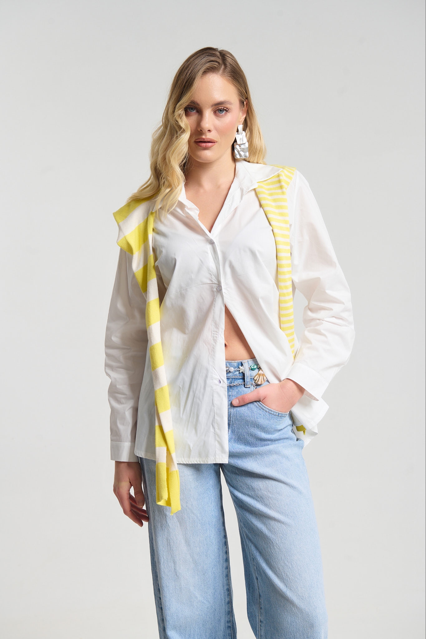 Πουκάμισο Με Layered Πλεκτό Look