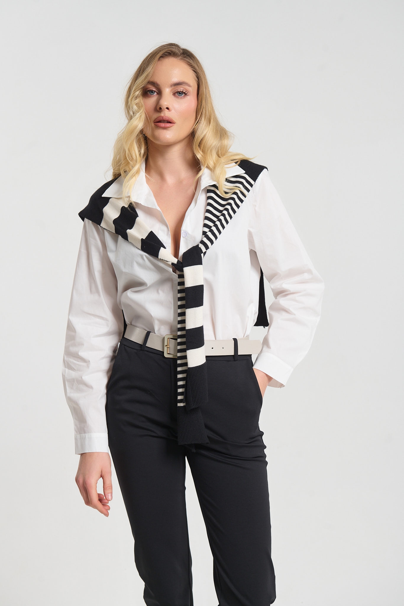 Πουκάμισο Με Layered Πλεκτό Look