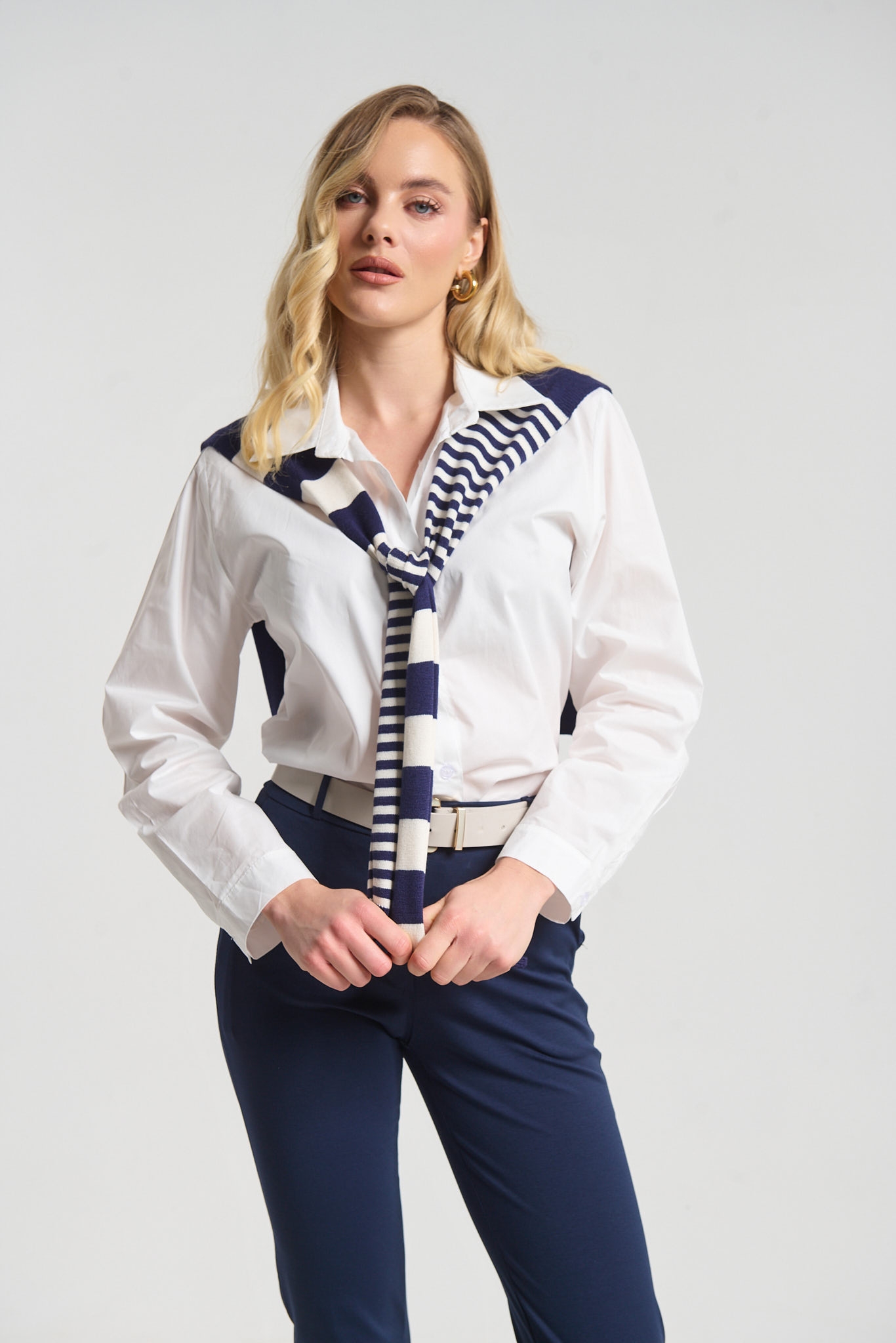 Πουκάμισο Με Layered Πλεκτό Look