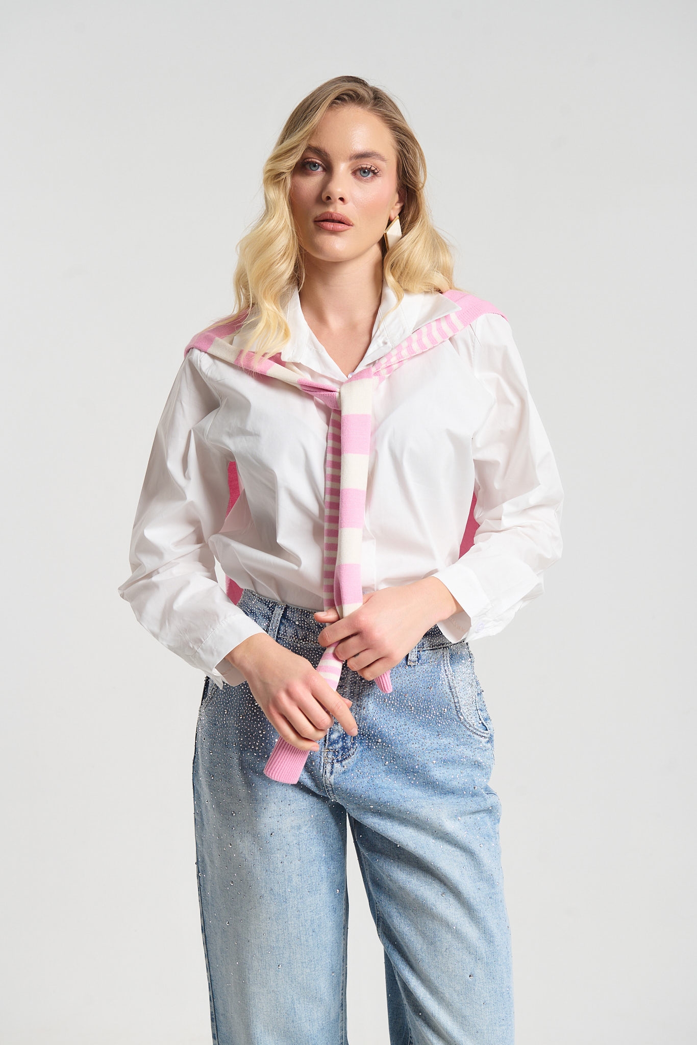 Πουκάμισο Με Layered Πλεκτό Look