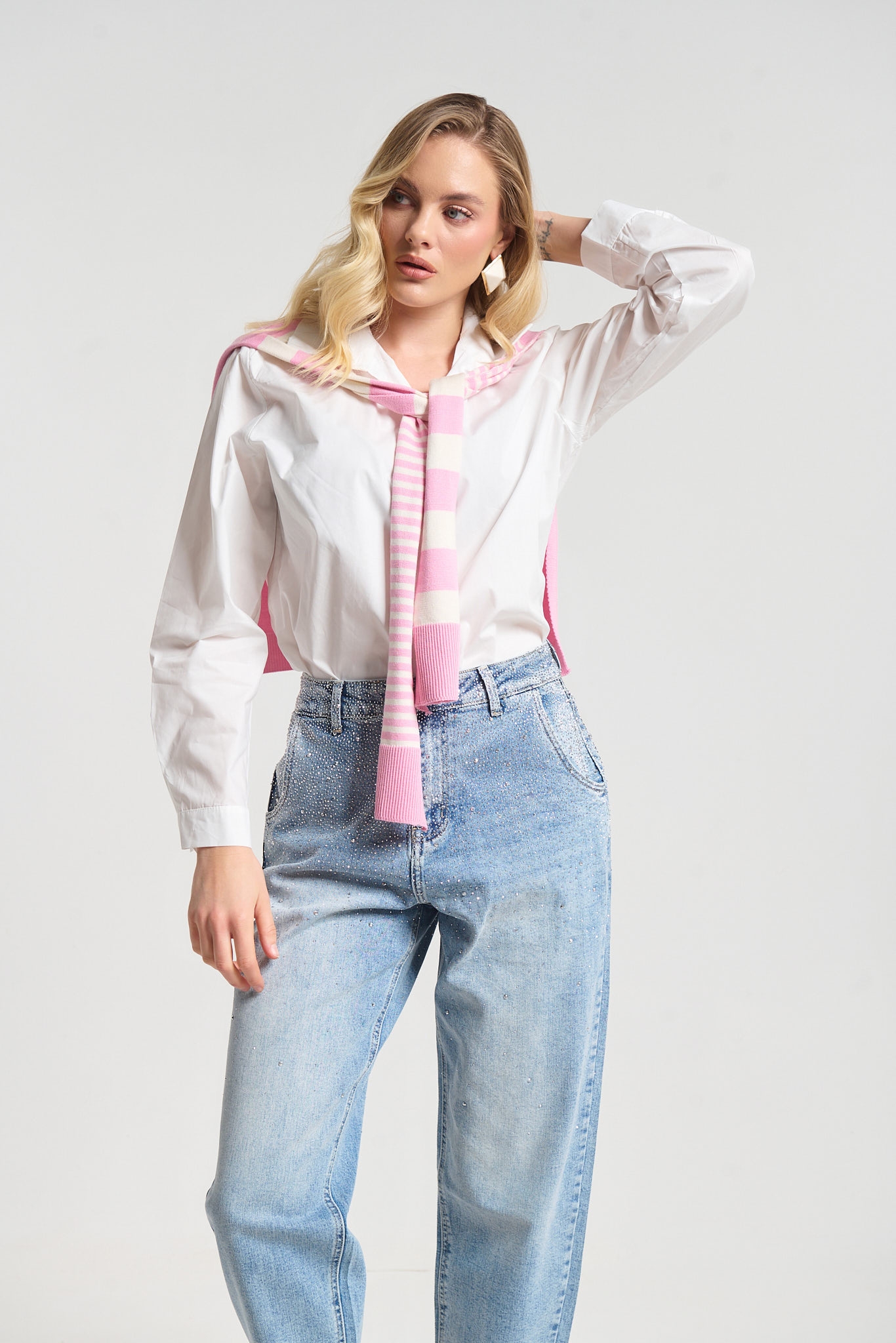 Πουκάμισο Με Layered Πλεκτό Look