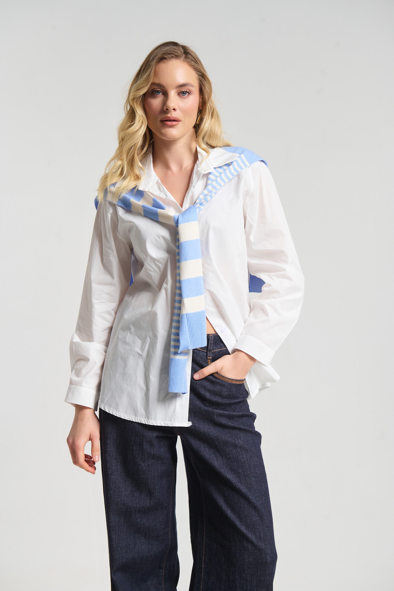 Πουκάμισο Με Layered Πλεκτό Look