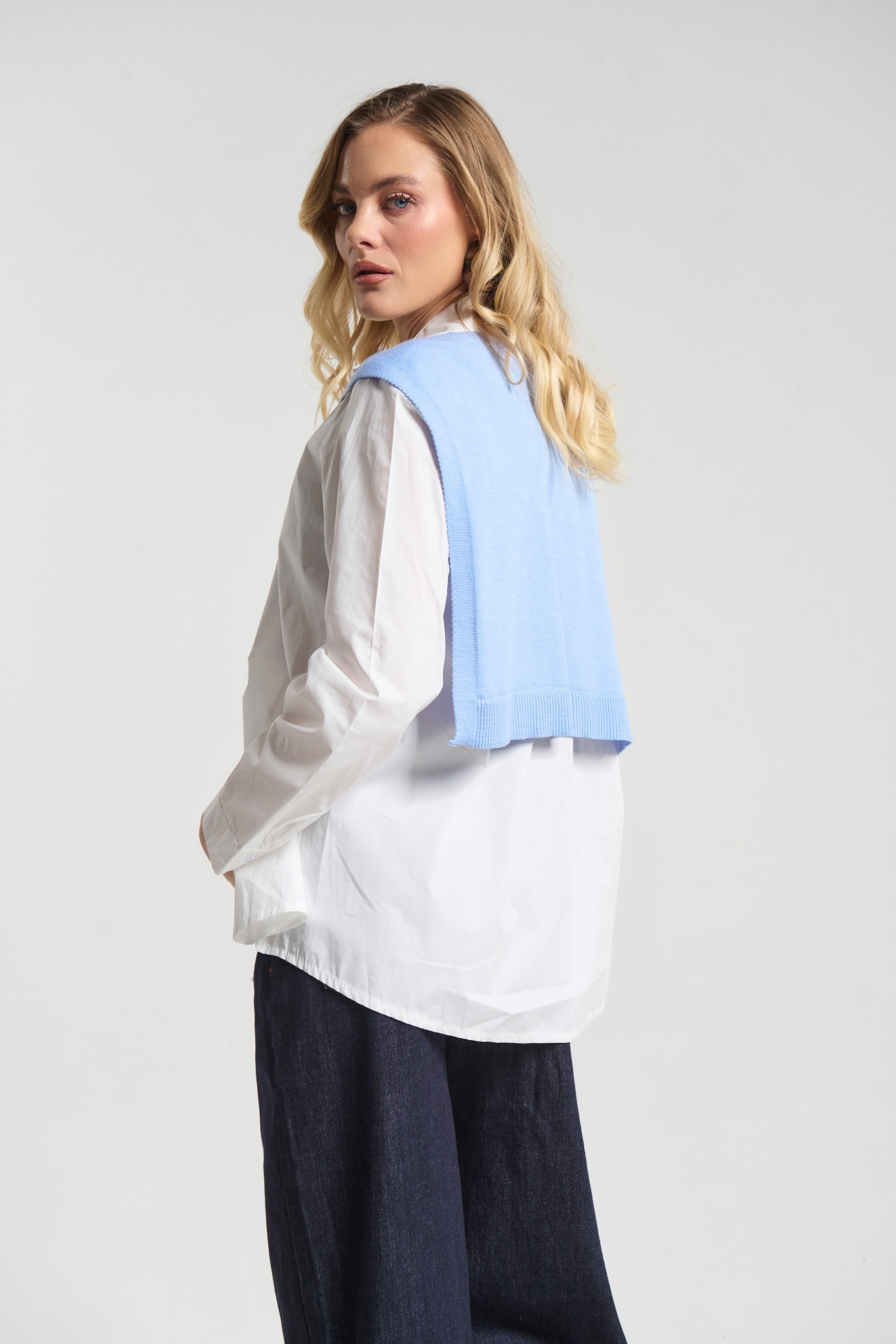 Πουκάμισο Με Layered Πλεκτό Look