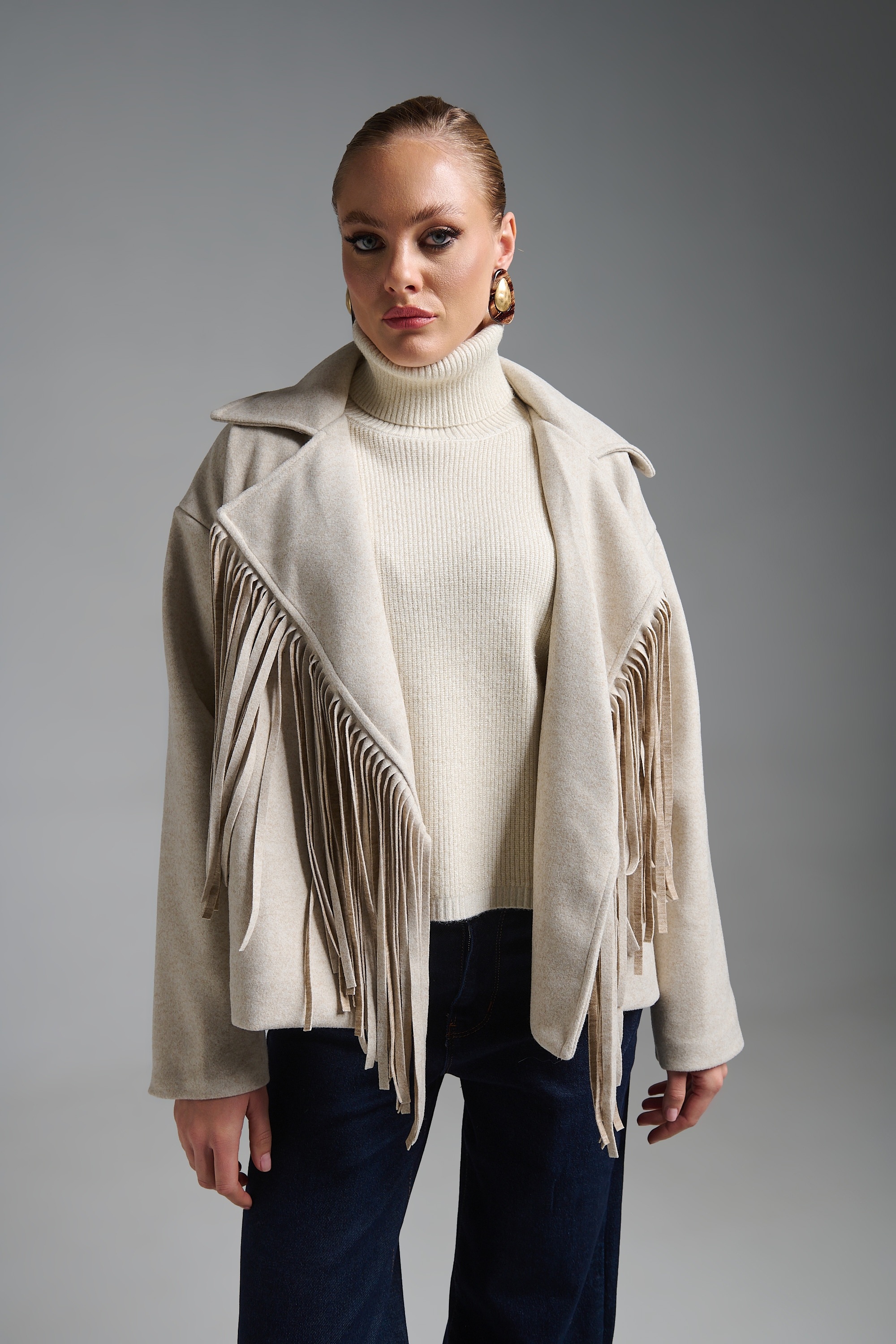 Jacket Κοντό Με Κρόσια