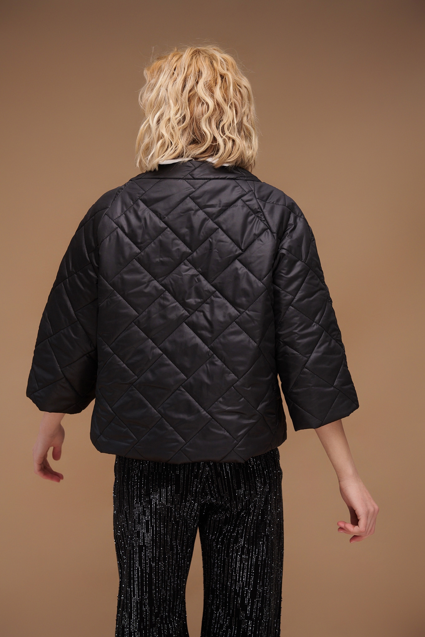 Μπουφάν Καπιτονέ 3/4 Μανίκι Με Κρυφές Τσέπες