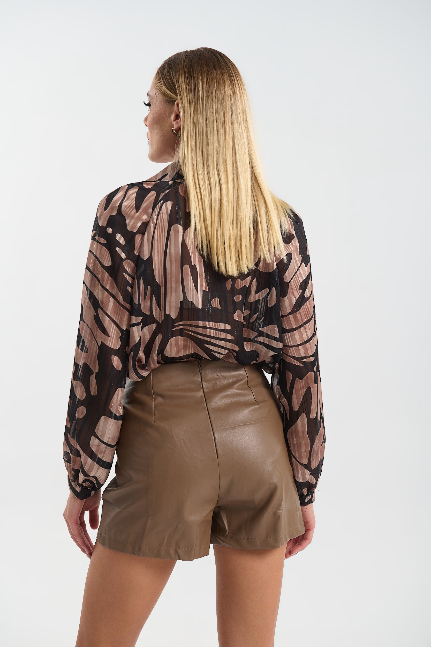 Σορτς-Φούστα Από Οικολογικό Δέρμα