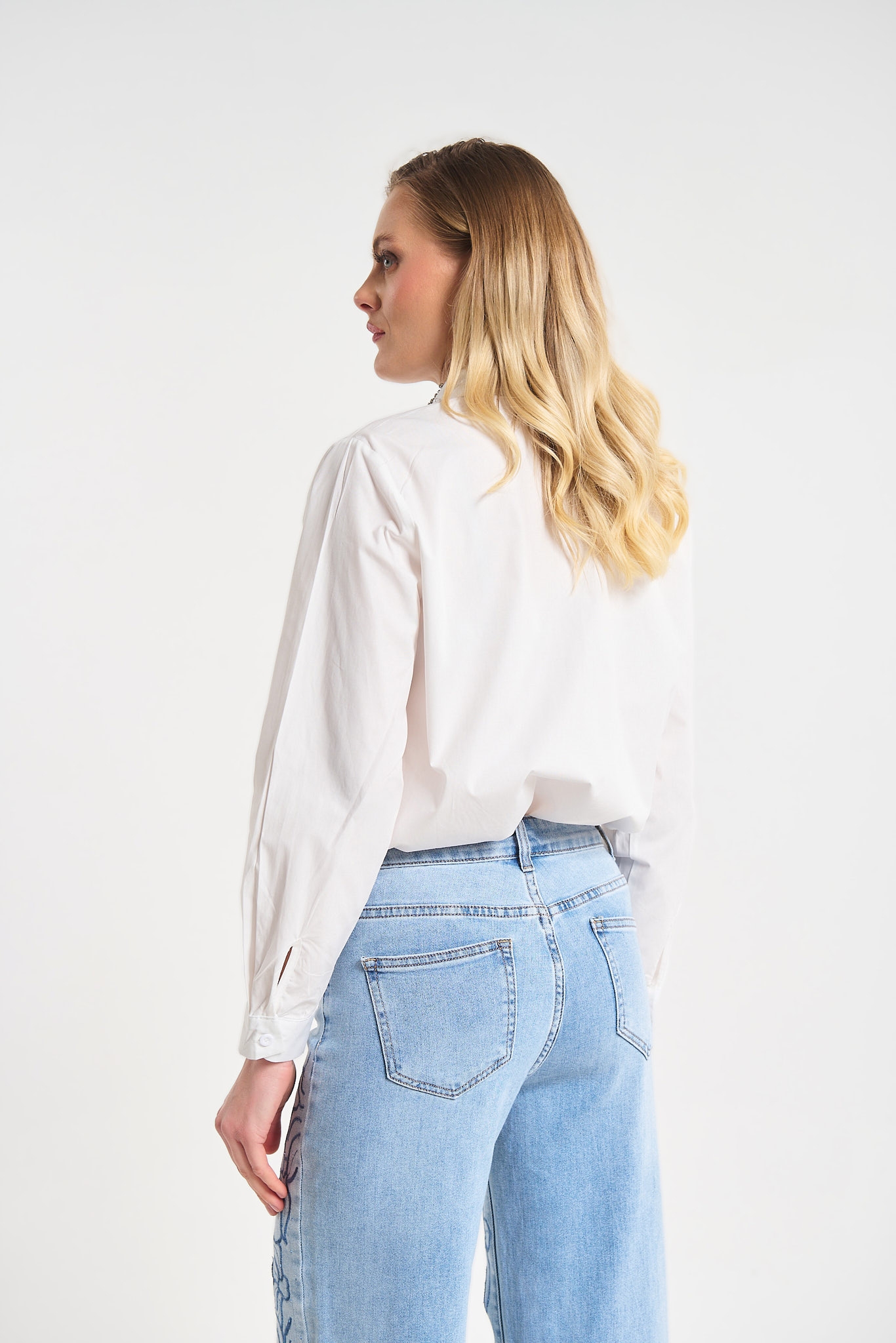 Πουκάμισο Με Διακοσμητική Γραβάτα & Πέρλες