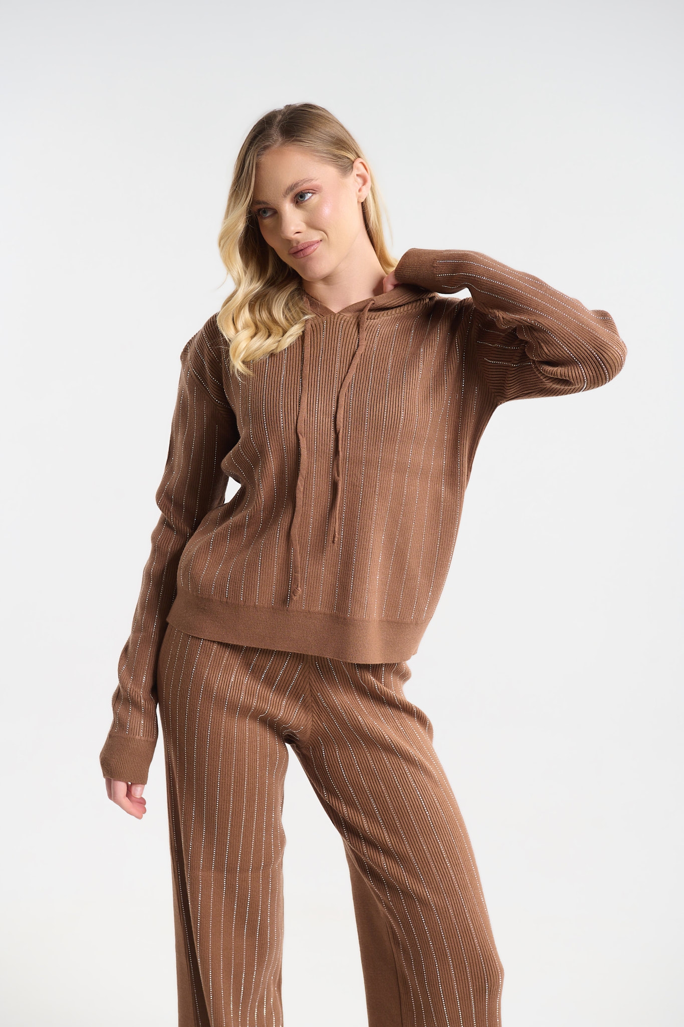 Knit Set with Rhinestones