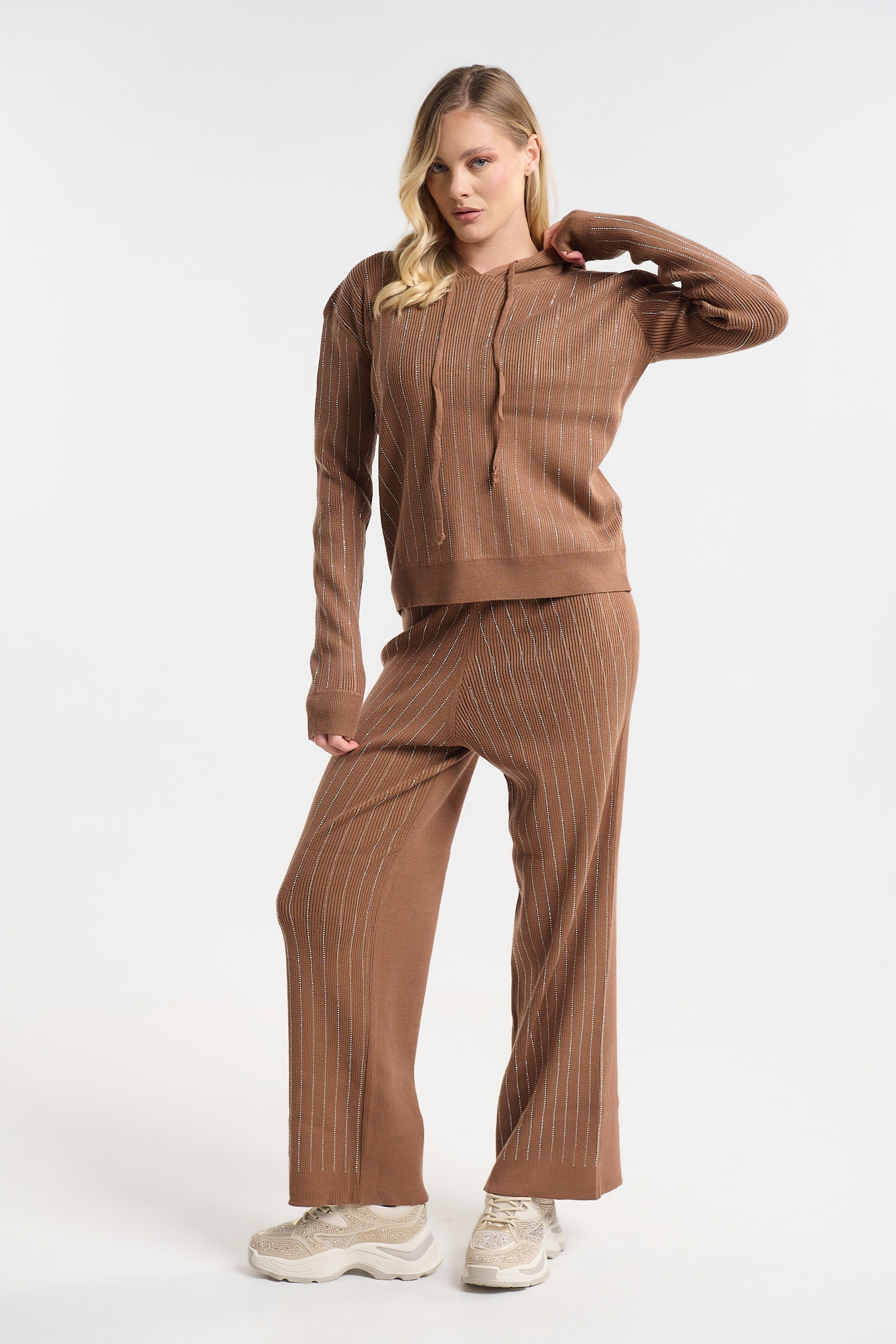 Σετ Πλεκτό Με Στρας