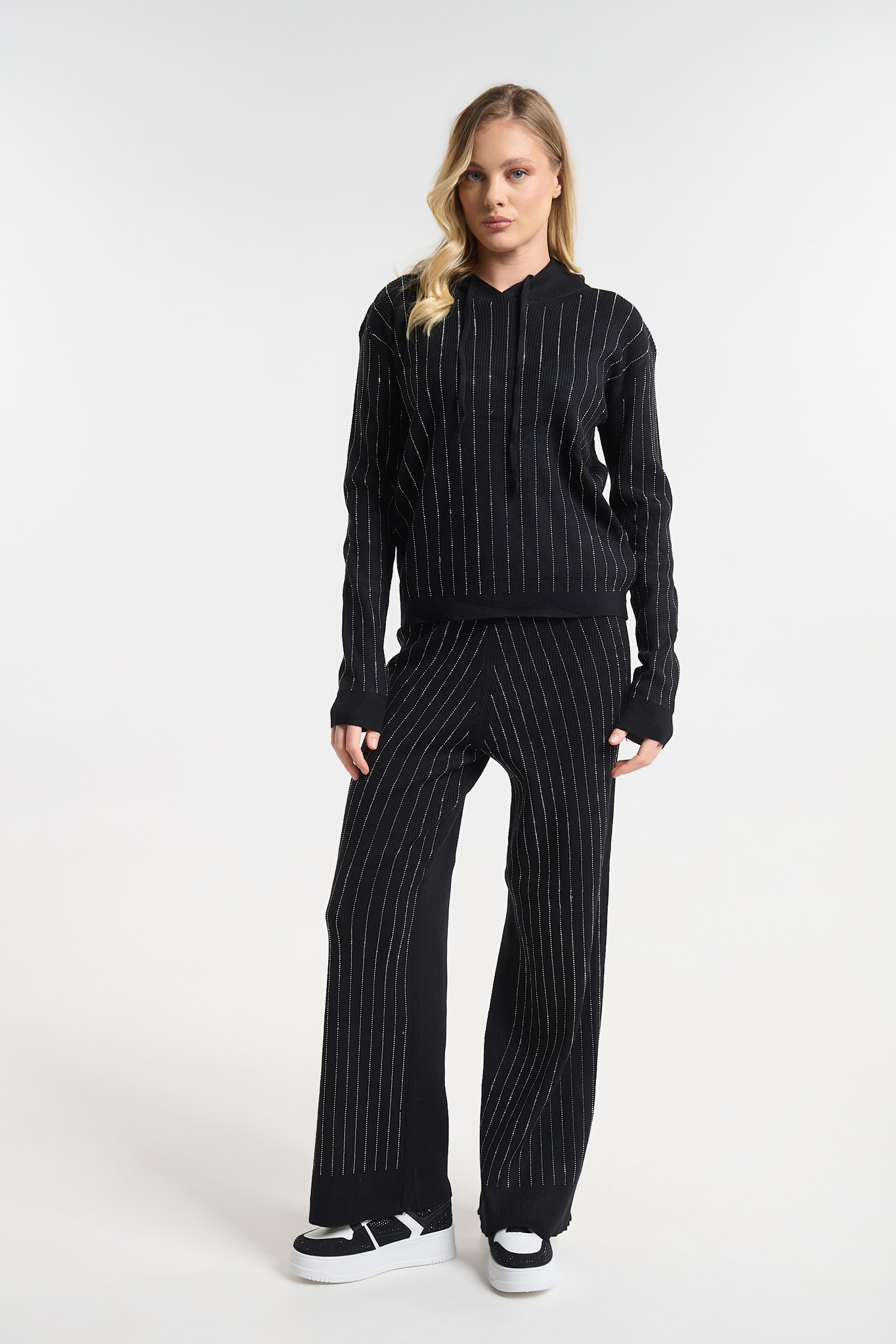 Σετ Πλεκτό Με Στρας