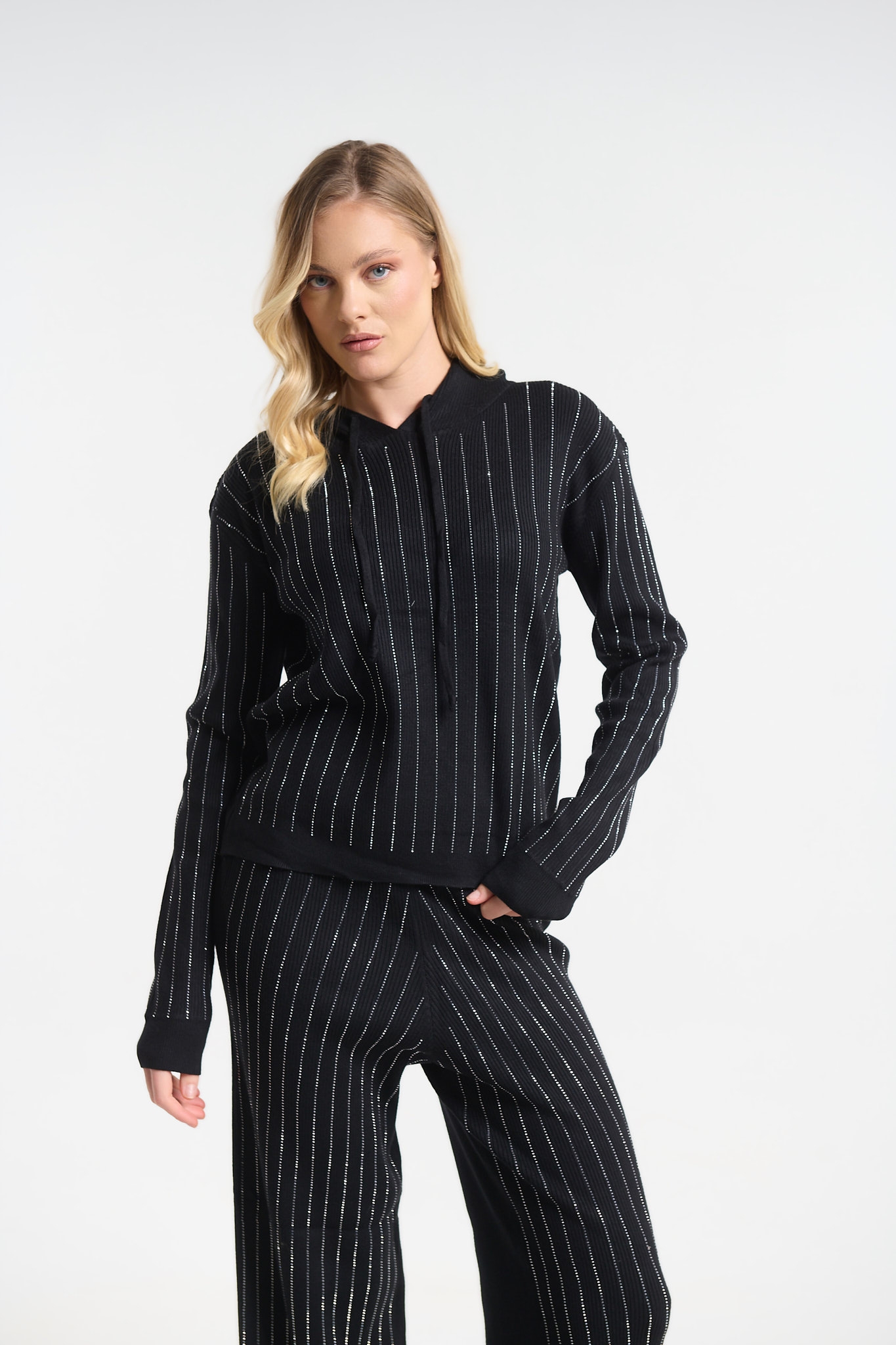 Σετ Πλεκτό Με Στρας