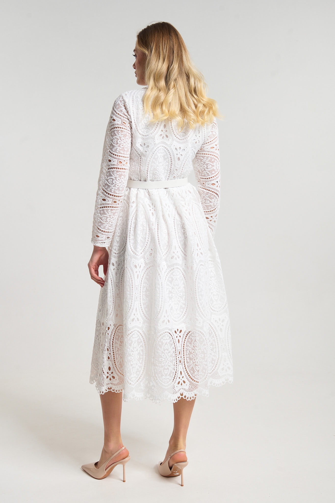 Φόρεμα Δαντέλα Με Πέρλες & Στρας