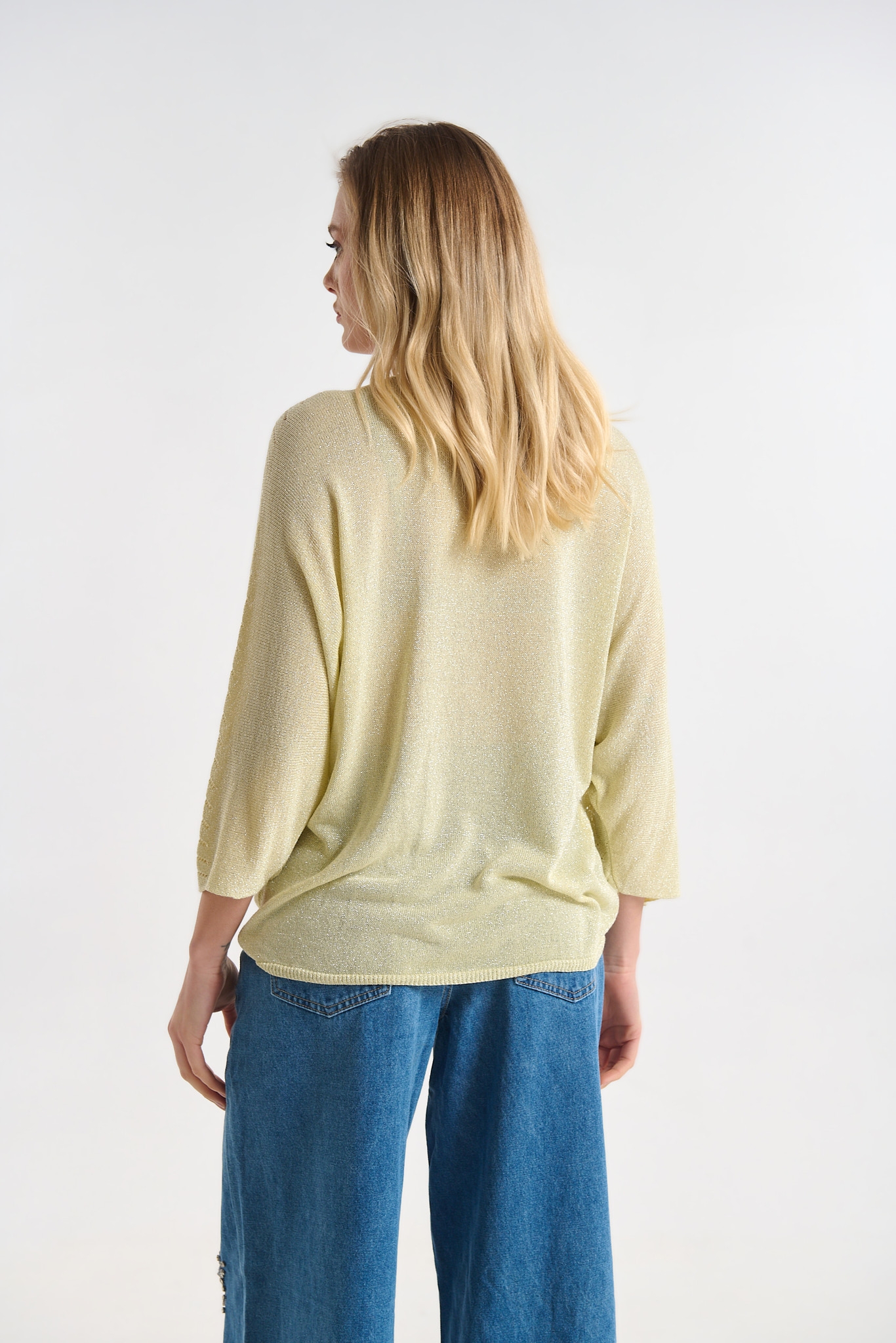 Τζιν Παντελόνι Με Διακοσμητικά Αστέρια Wide Leg