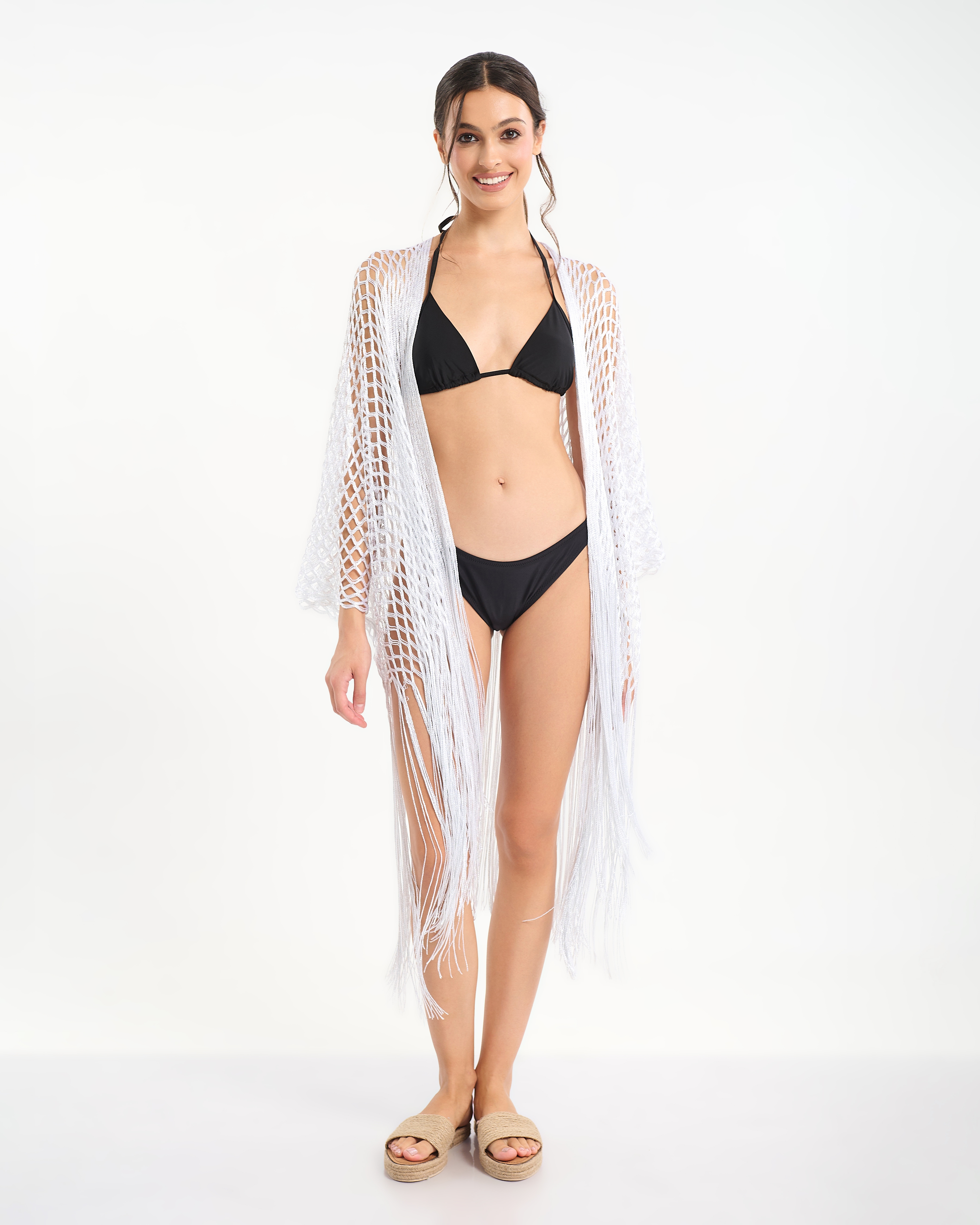 Κιμονό BLE Διάτρητο Με Κρόσια