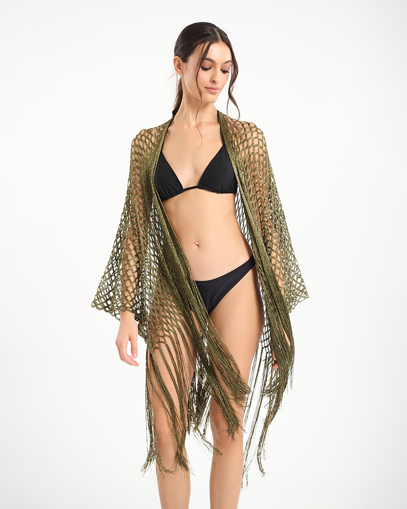 Κιμονό BLE Διάτρητο Με Κρόσια