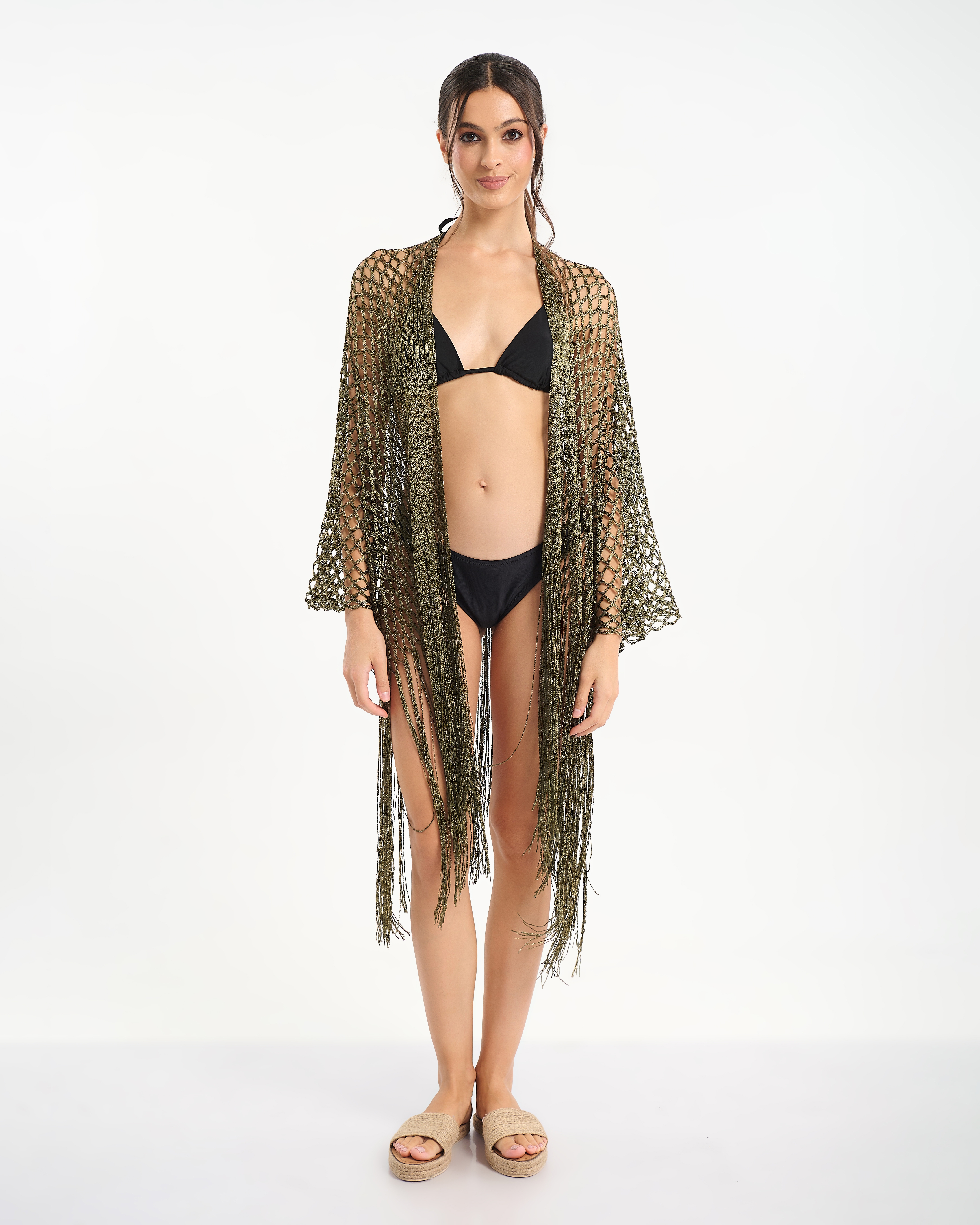 Κιμονό BLE Διάτρητο Με Κρόσια