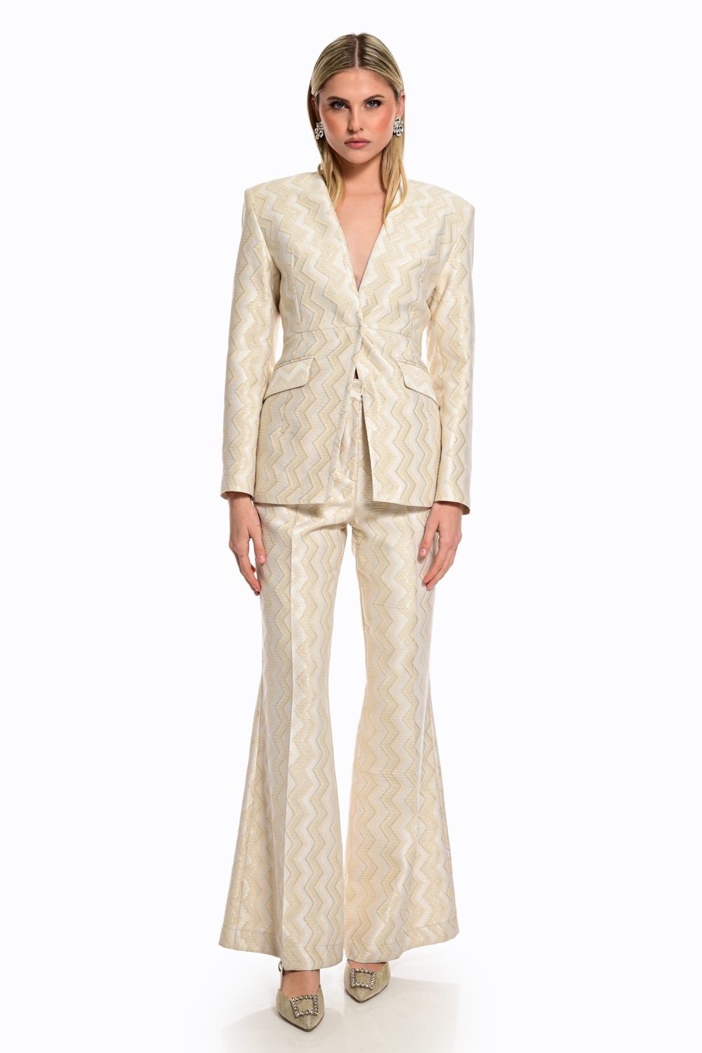 Παντελόνι WECOSS Με Μεταλλική Ύφανση