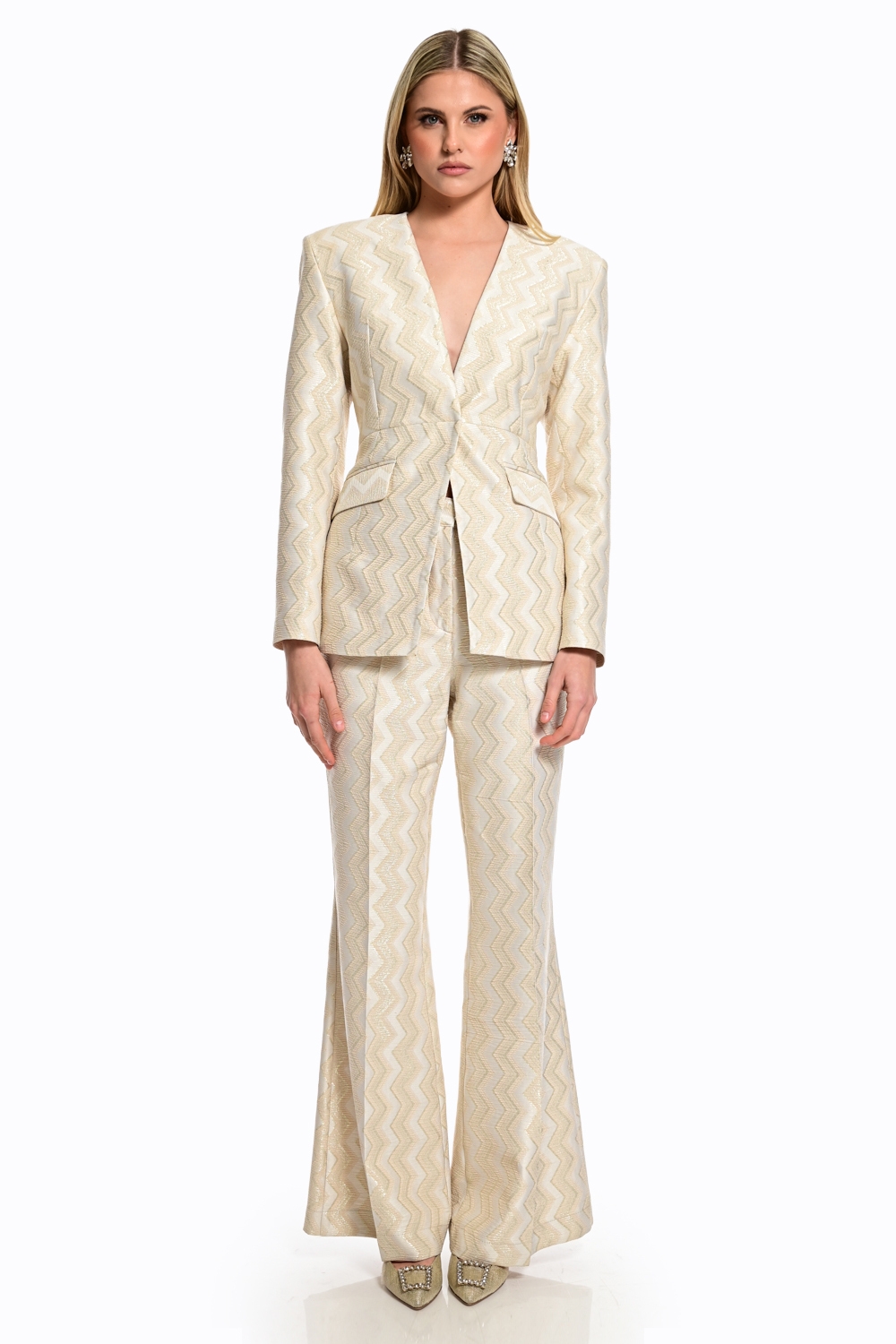 Παντελόνι WECOSS Με Μεταλλική Ύφανση