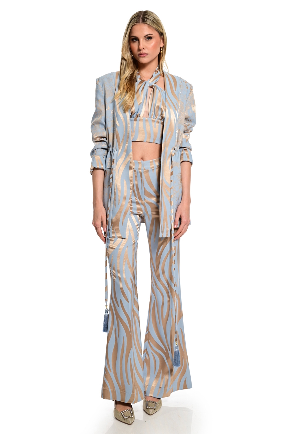 Παντελόνι WECOSS Satin Με Print