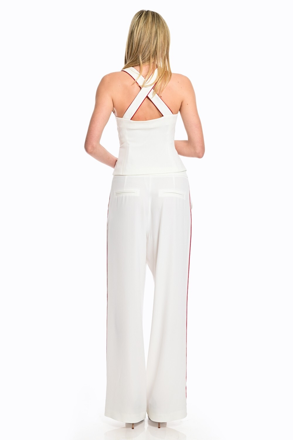 Παντελόνι WECOSS Wide Leg Με Ρέλι