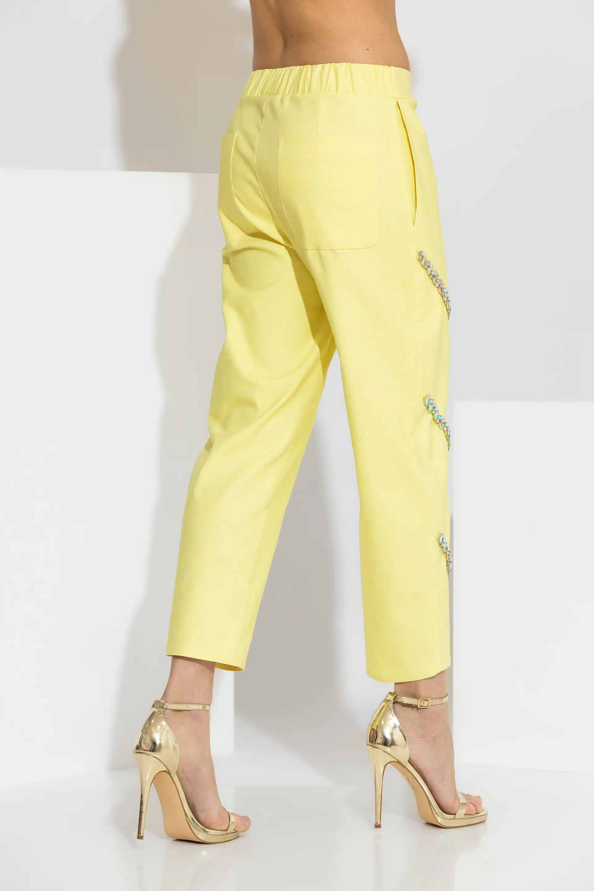 Παντελόνι Με Κρύσταλλα & Ελαστική Μέση C-THROU