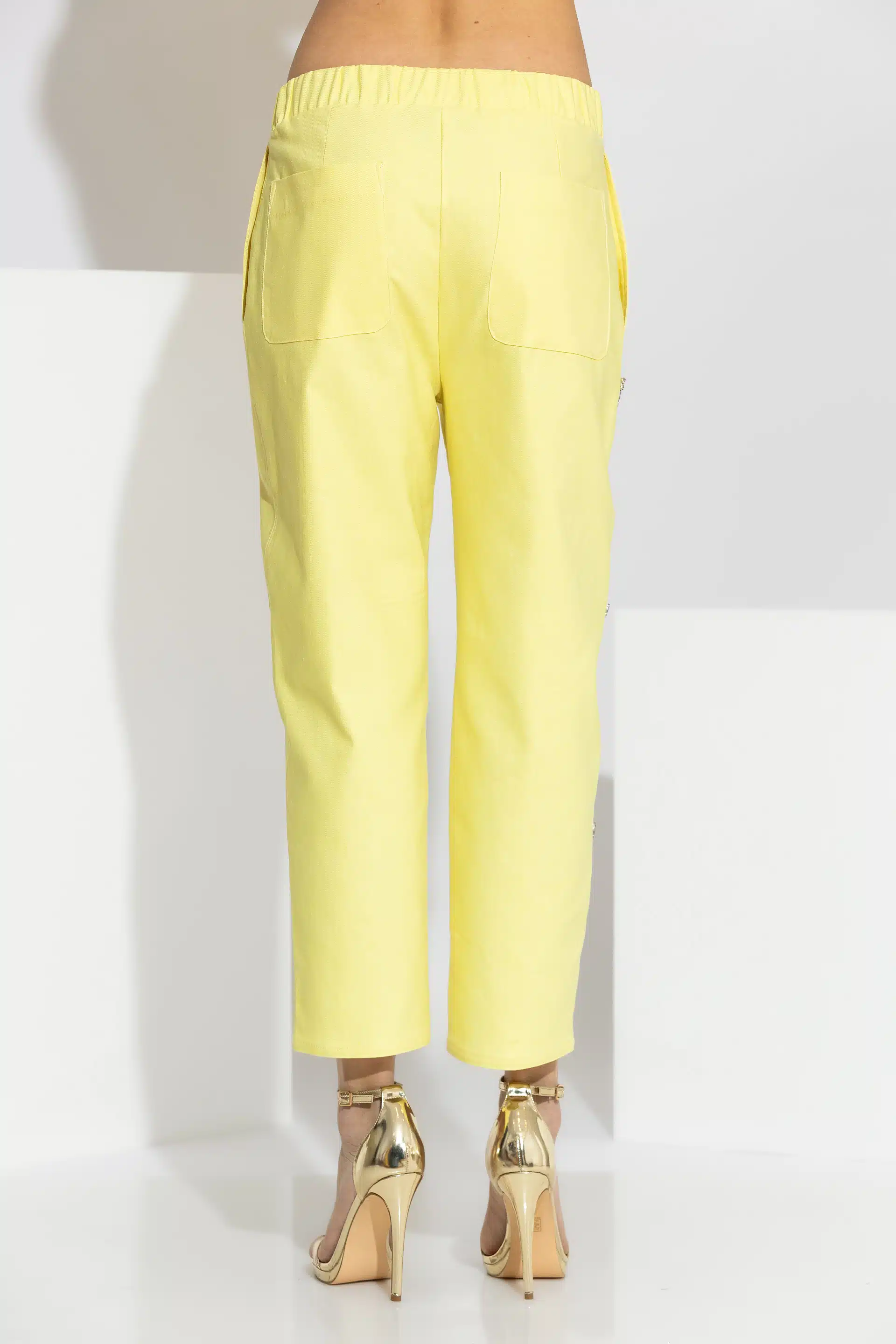 Παντελόνι Με Κρύσταλλα & Ελαστική Μέση C-THROU