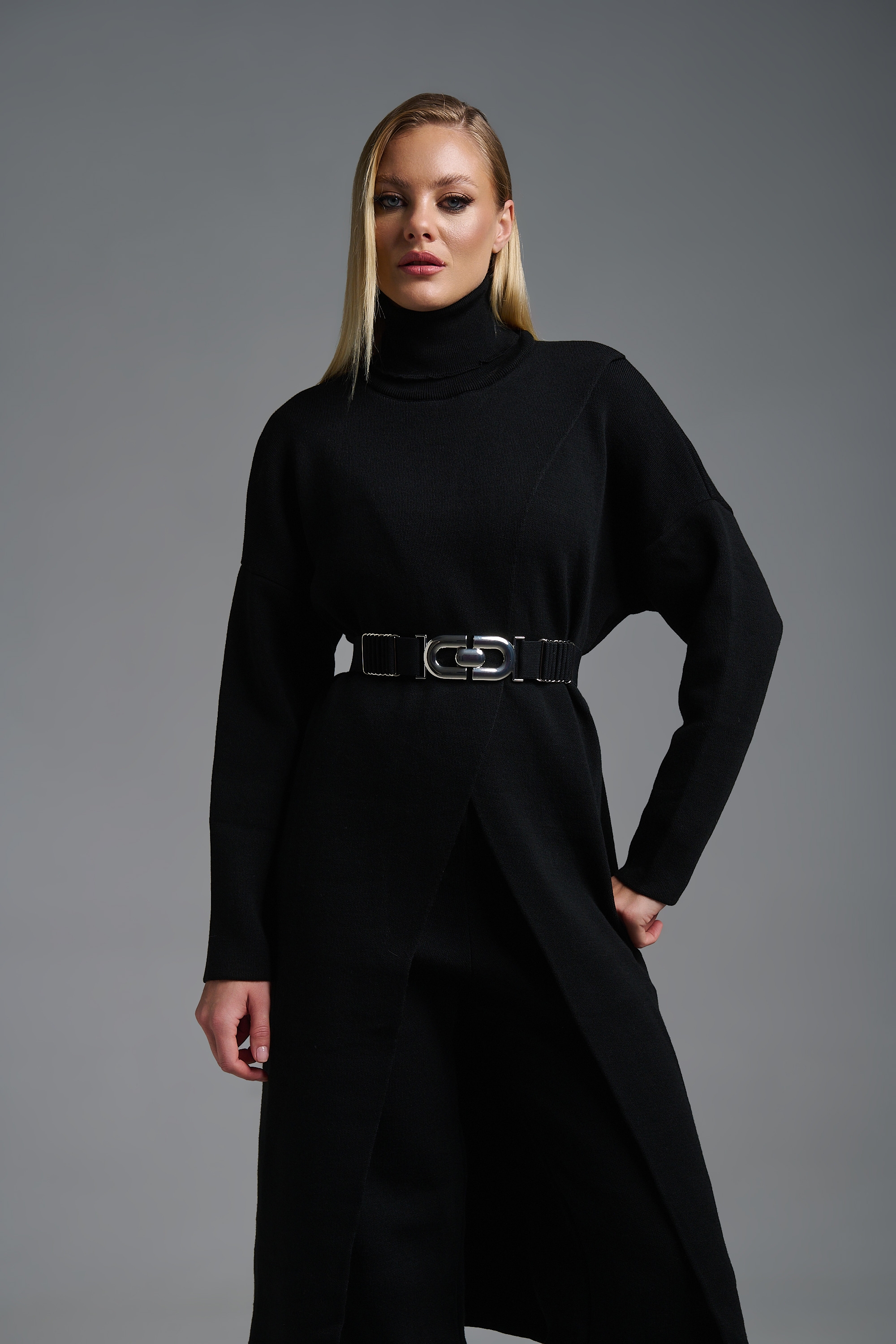 Σετ Πλεκτό Με Άνοιγμα & Ζιβάγκο