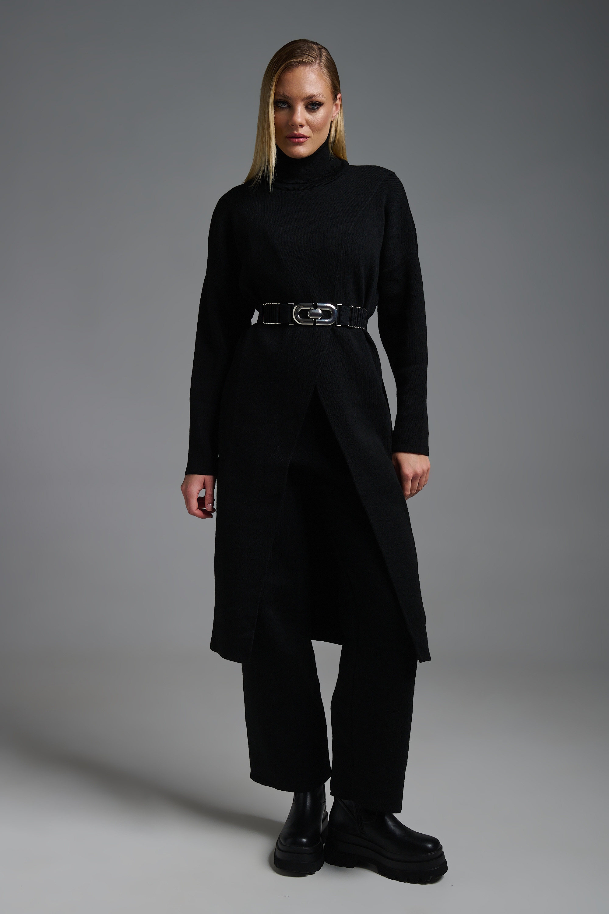 Σετ Πλεκτό Με Άνοιγμα & Ζιβάγκο